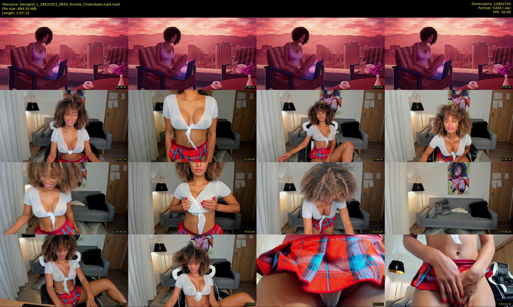 kleogold_1 — 68 minute Chaturbate female cam show recording, 720p, Mar 28, 2021