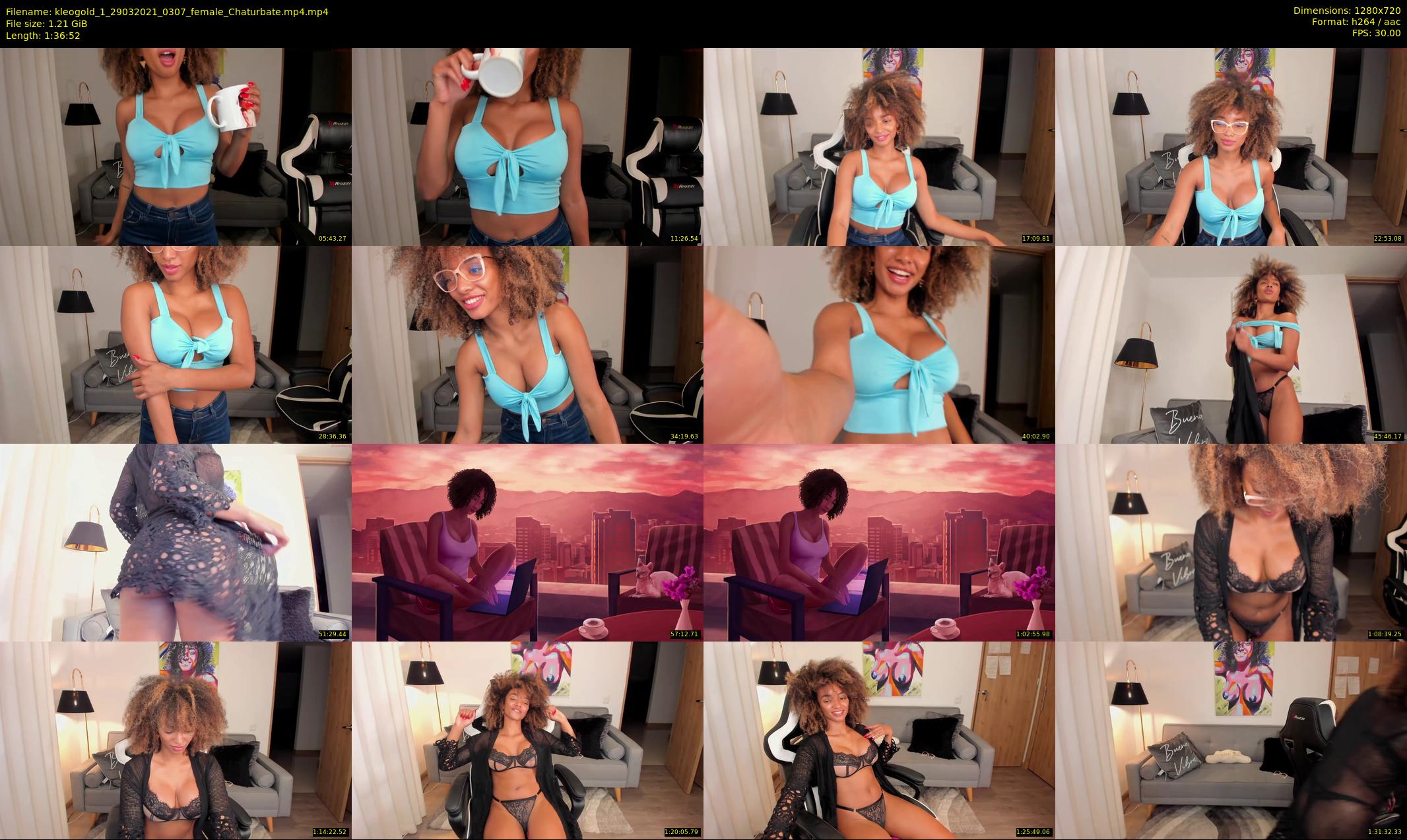 kleogold_1 — 97 minute Chaturbate female cam show recording, 720p, Mar 29, 2021