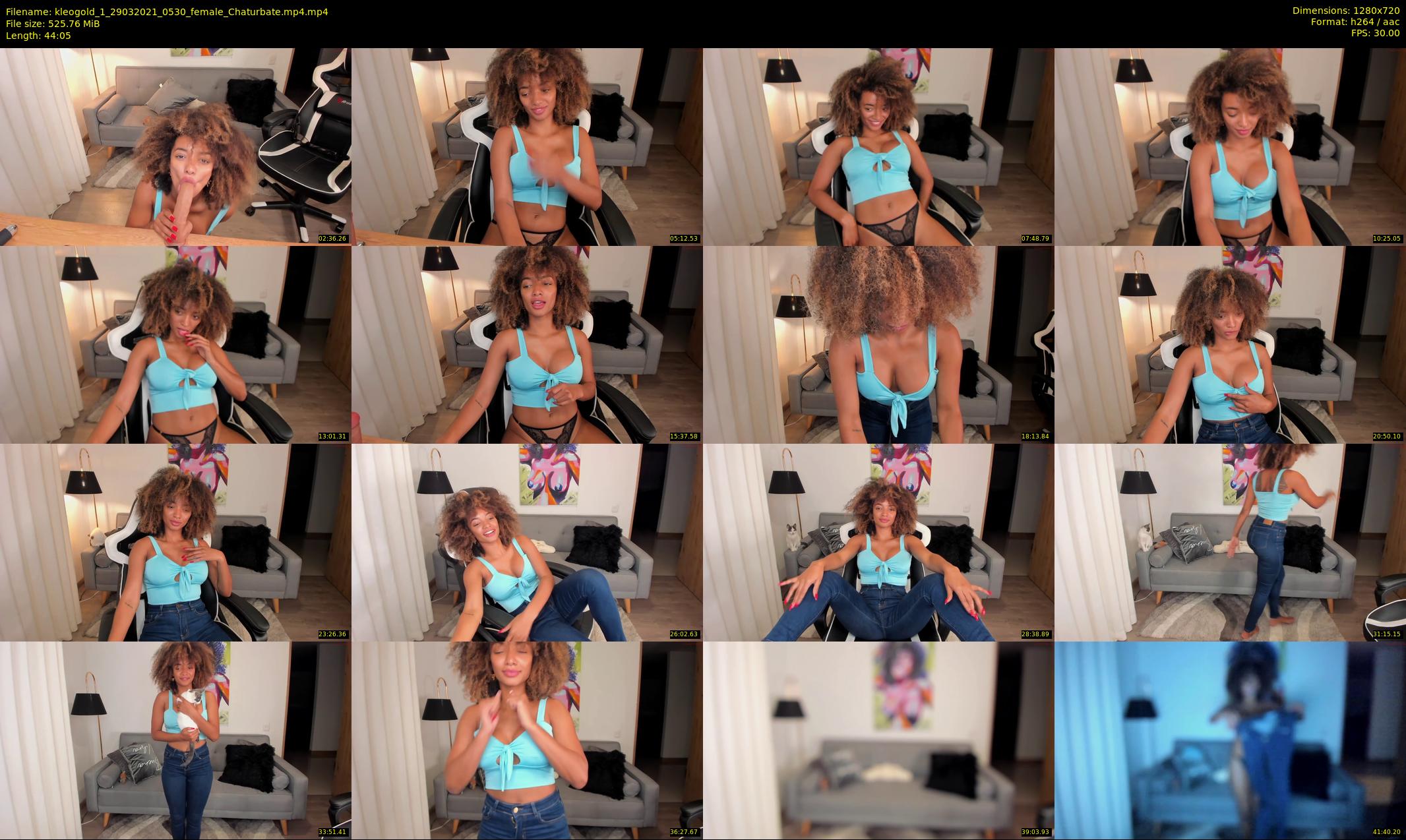 kleogold_1 — 45 minute Chaturbate female cam show recording, 720p, Mar 29, 2021