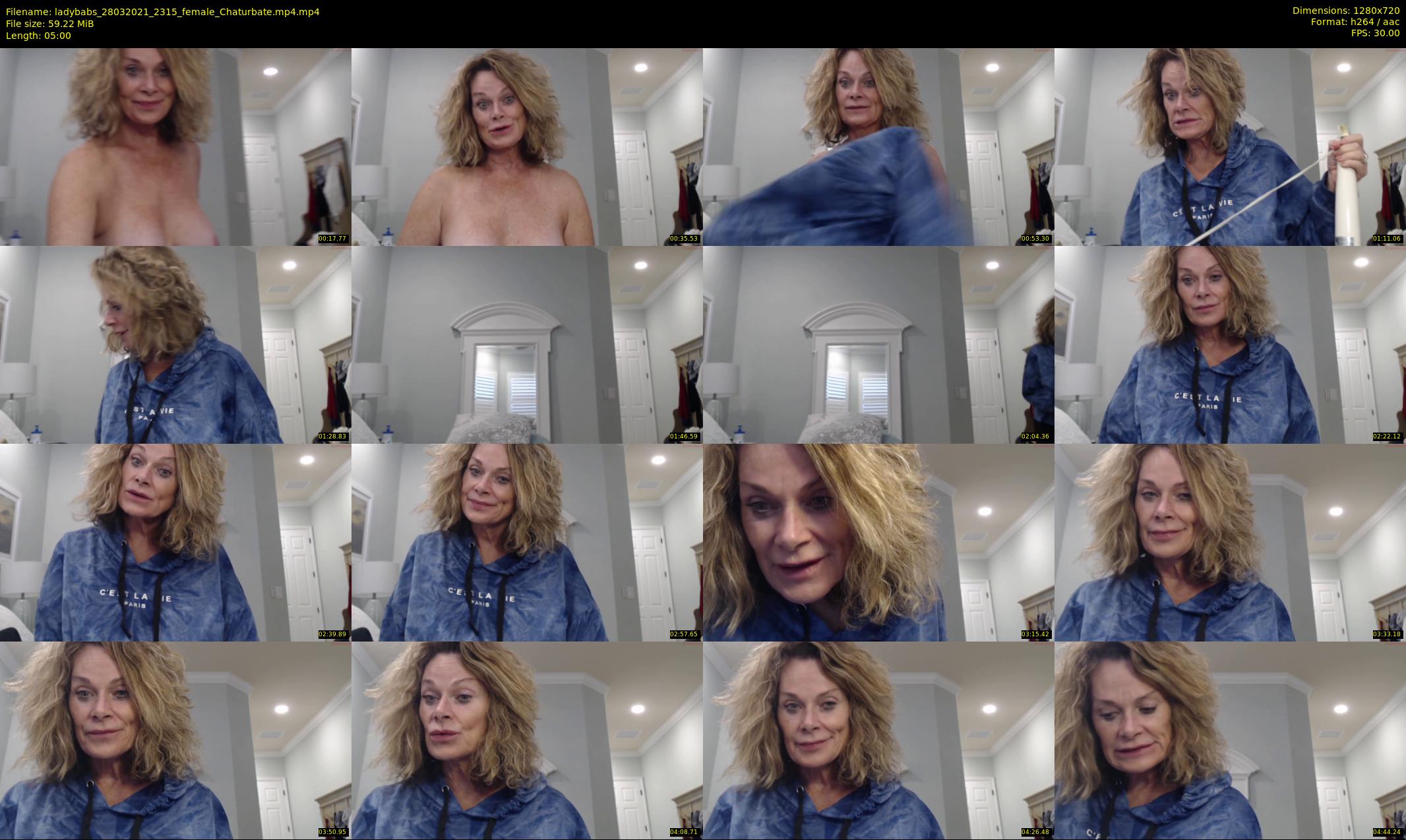 ladybabs — 5 minute Chaturbate female cam show recording, 720p, Mar 28, 2021