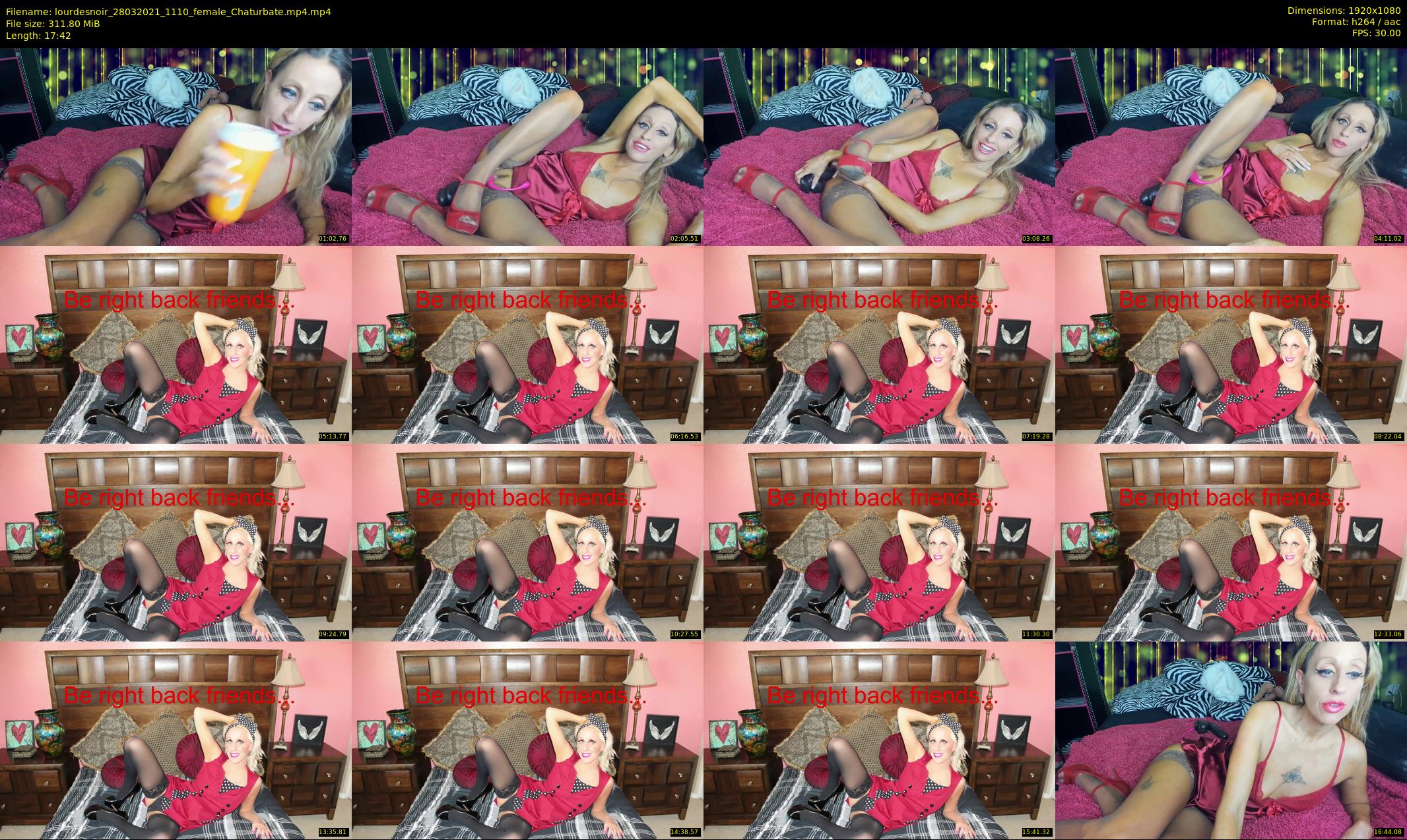 lourdesnoir — 18 minute Chaturbate female cam show recording, 1080p, Mar 28, 2021