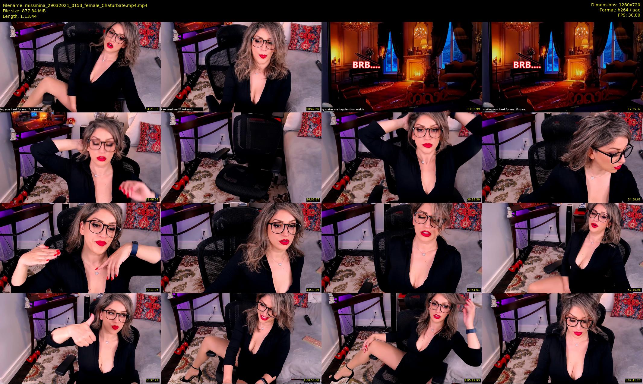 missmina — 74 minute Chaturbate female cam show recording, 720p, Mar 29, 2021