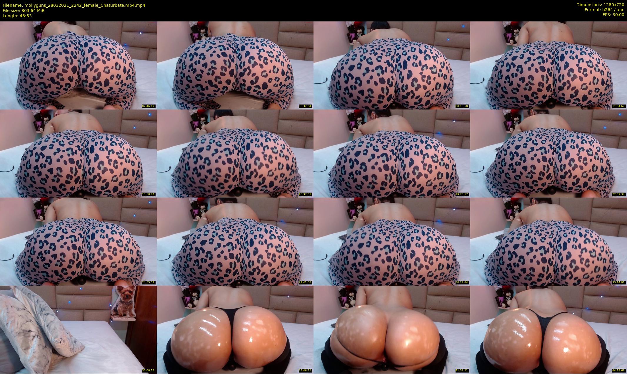 mollyguns — 47 minute Chaturbate female cam show recording, 720p, Mar 28, 2021
