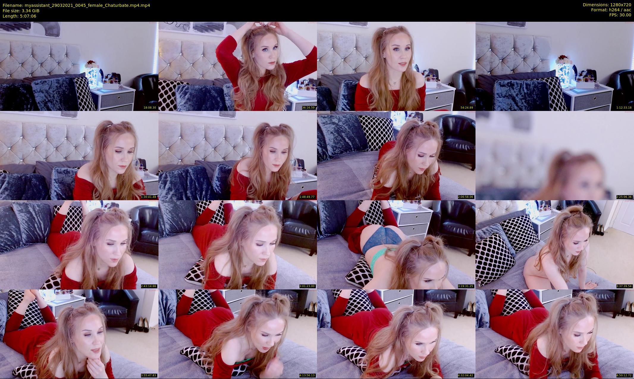 myassistant — 308 minute Chaturbate female cam show recording, 720p, Mar 29, 2021