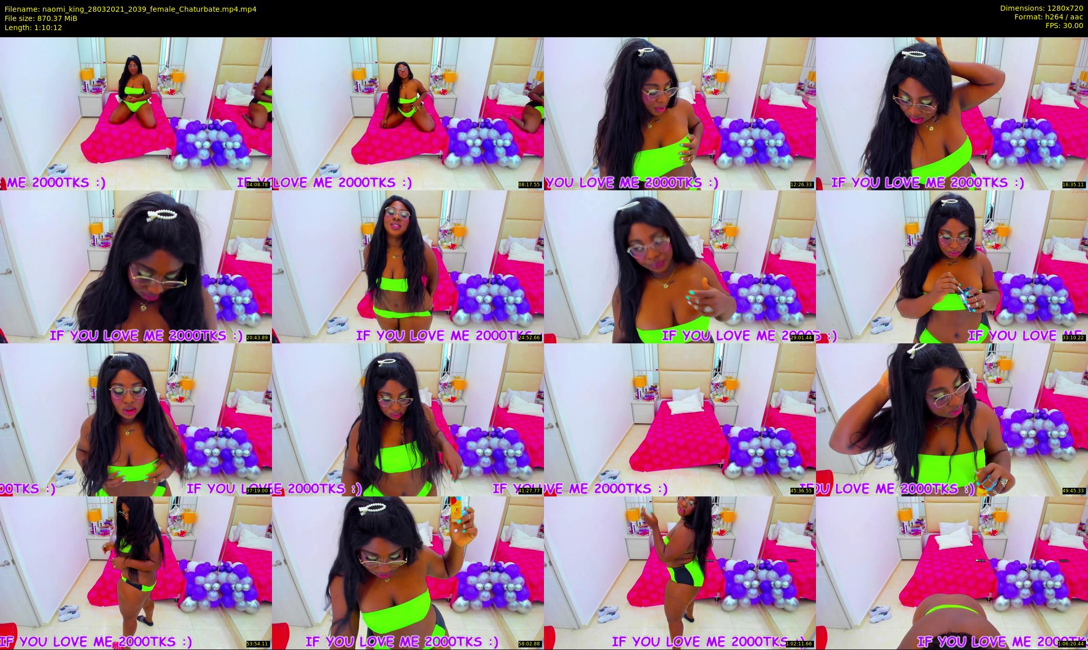 naomi_king — 71 minute Chaturbate female cam show recording, 720p, Mar 28, 2021