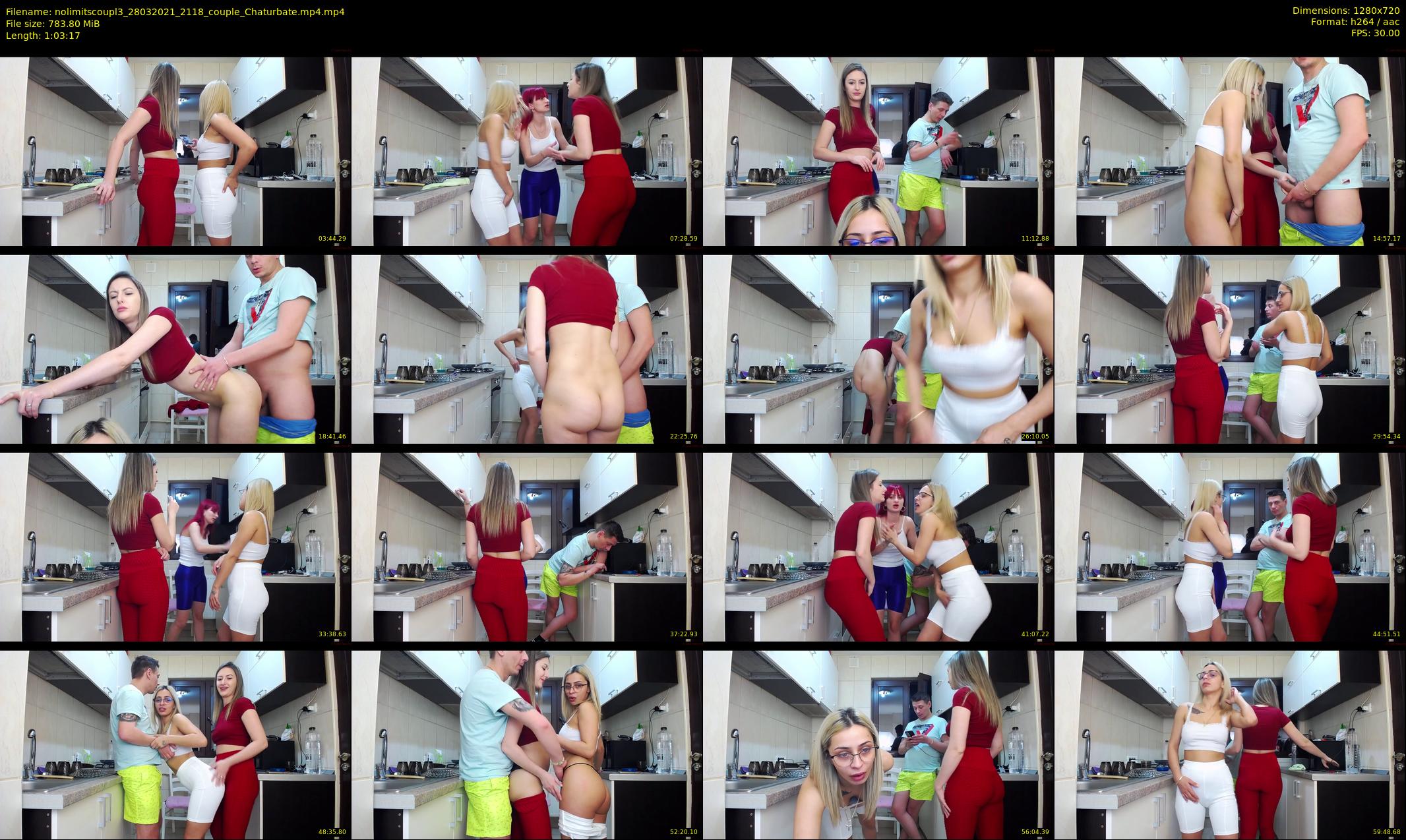 nolimitscoupl3 — 64 minute Chaturbate couple cam show recording, 720p, Mar 28, 2021