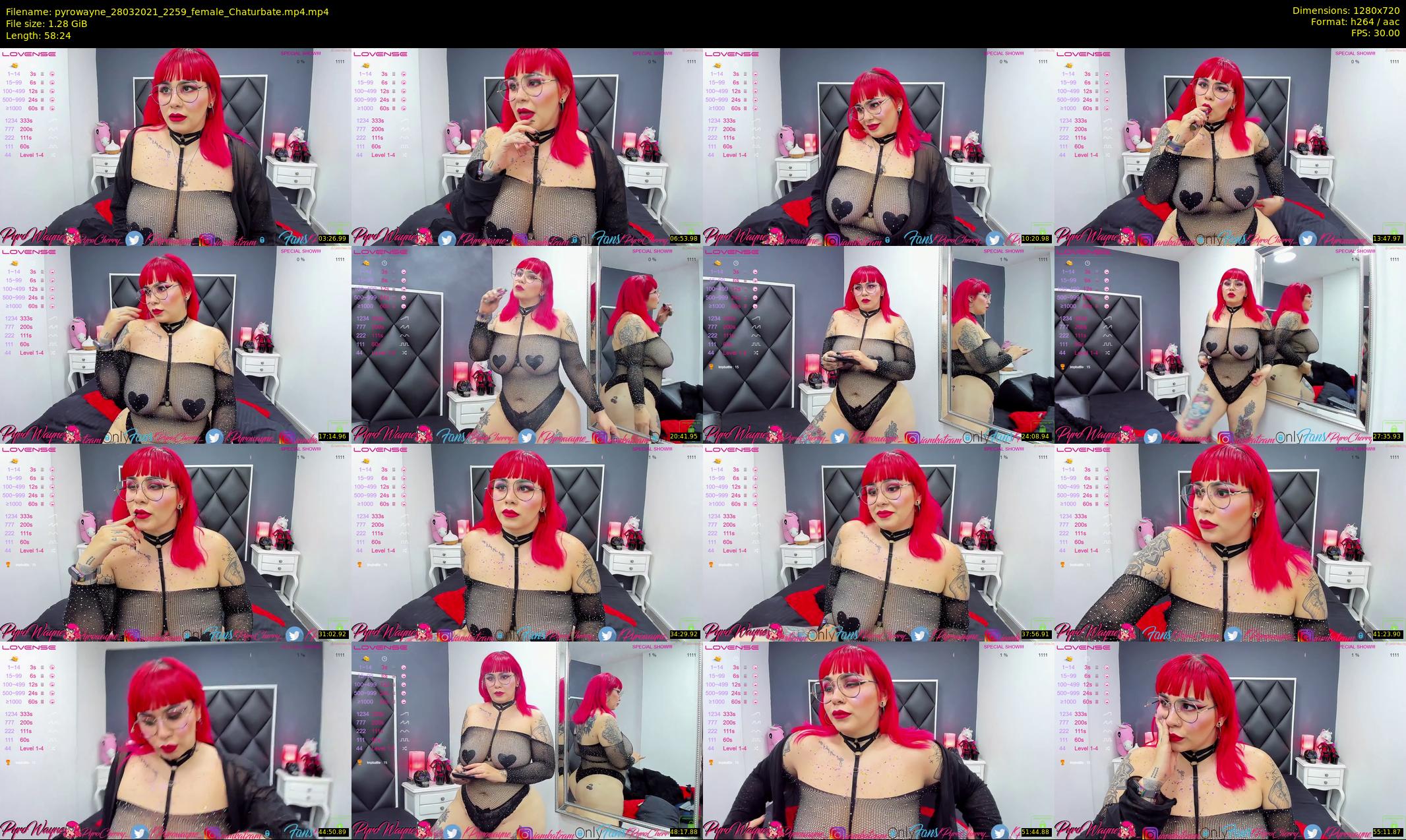 pyrowayne — 59 minute Chaturbate female cam show recording, 720p, Mar 28, 2021