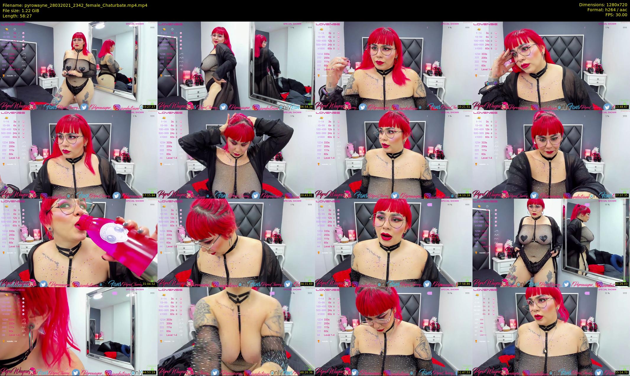 pyrowayne — 59 minute Chaturbate female cam show recording, 720p, Mar 28, 2021