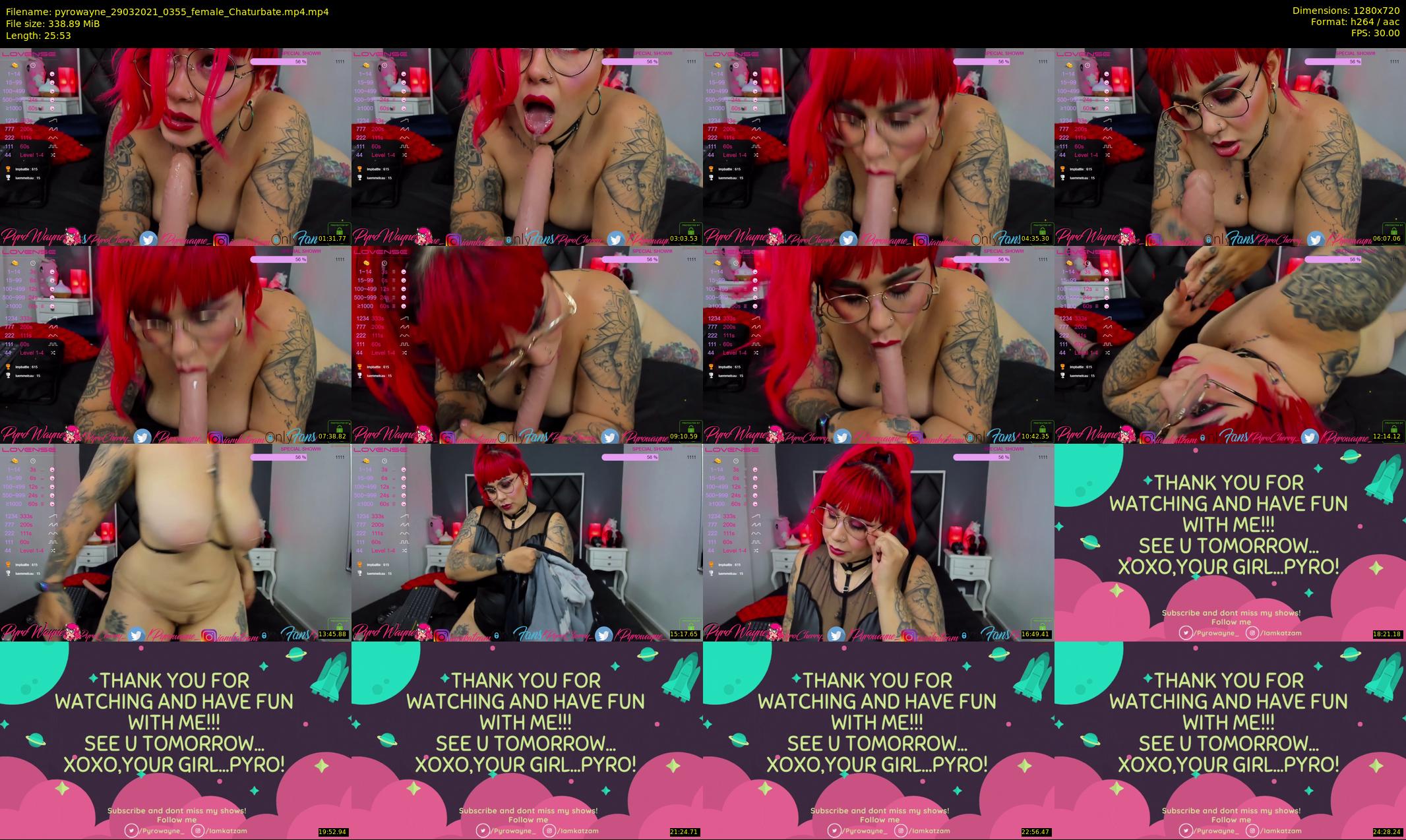 pyrowayne — 26 minute Chaturbate female cam show recording, 720p, Mar 29, 2021