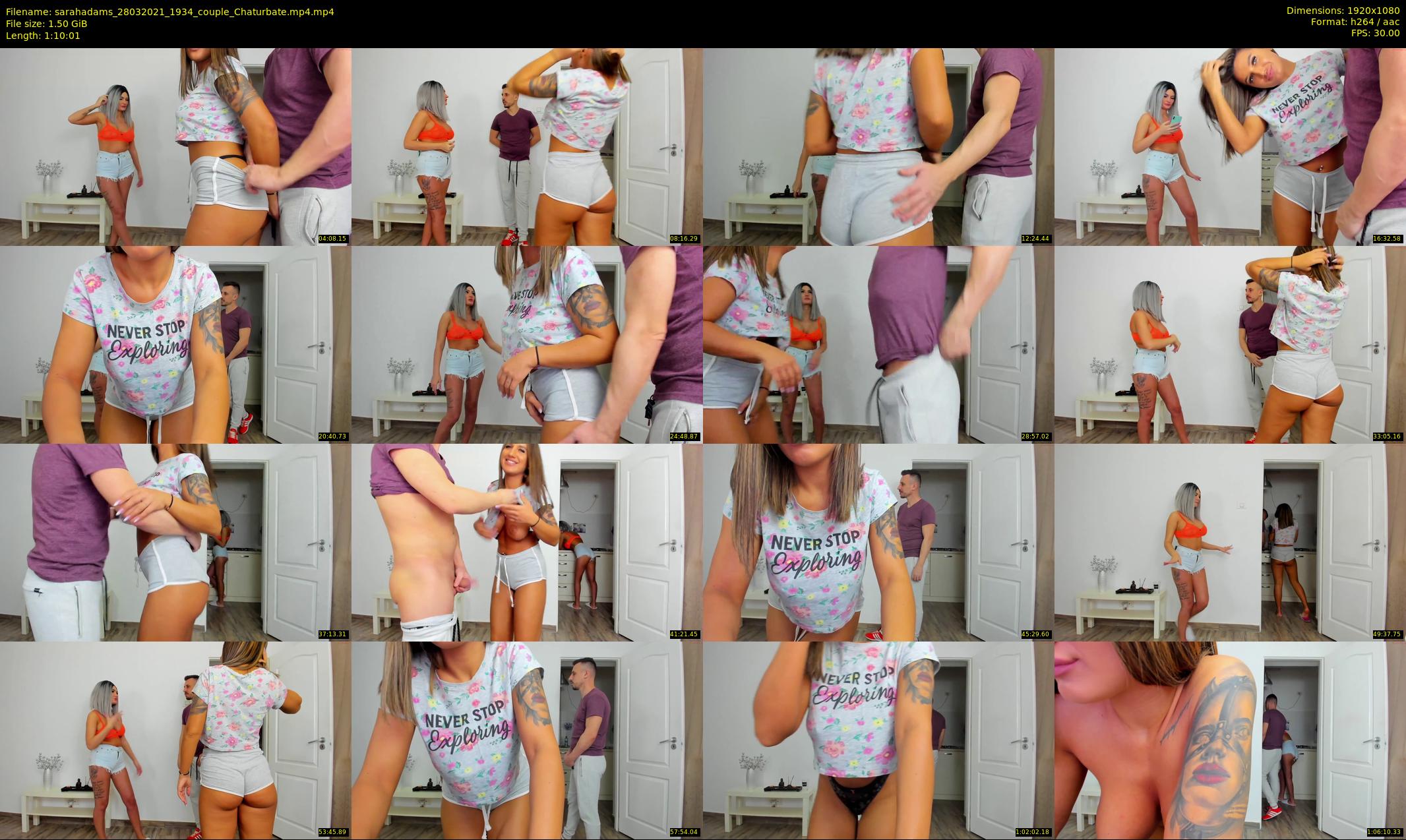 sarahadams — 71 minute Chaturbate female cam show recording, 1080p, Mar 28, 2021