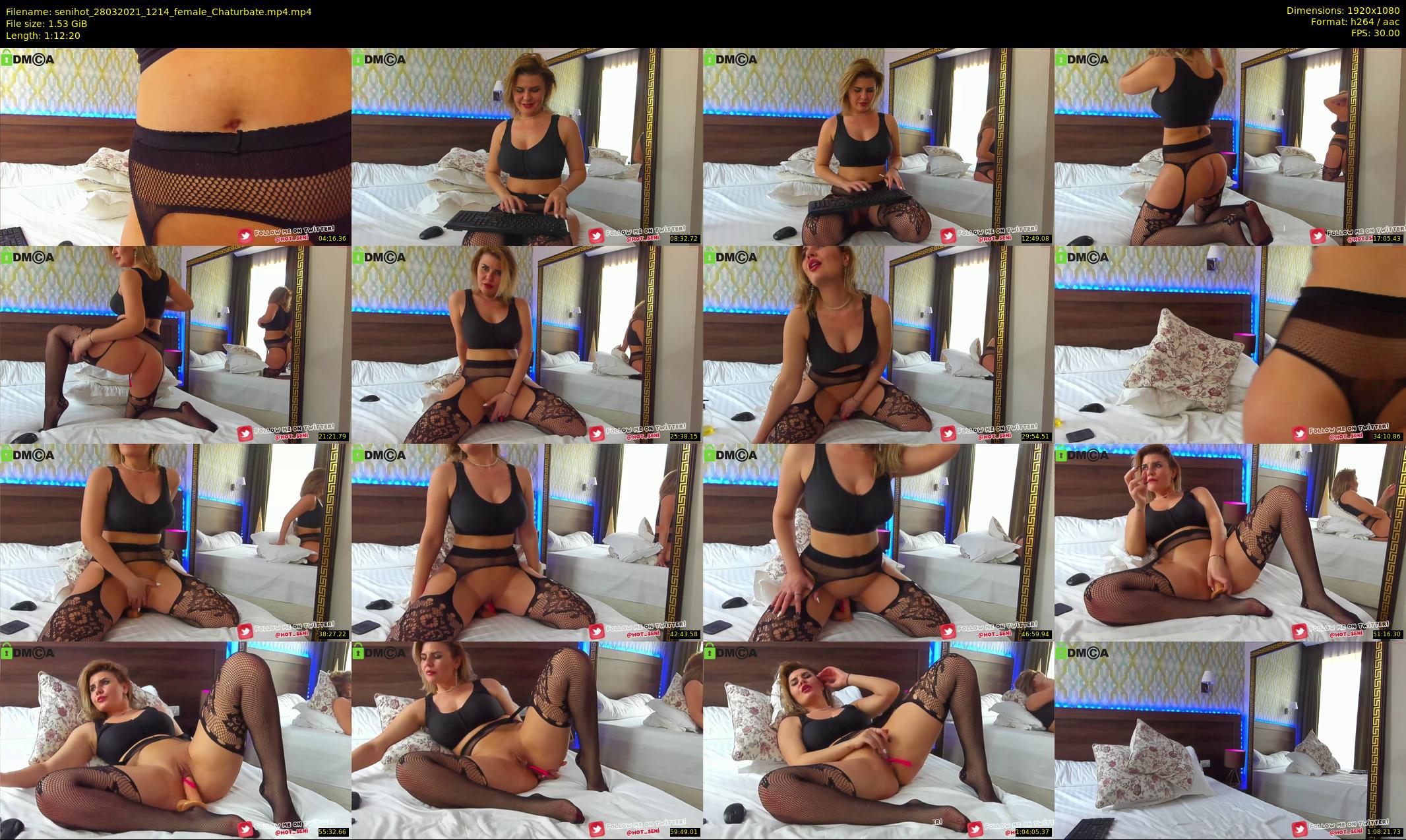 senihot — 73 minute Chaturbate female cam show recording, 1080p, Mar 28, 2021