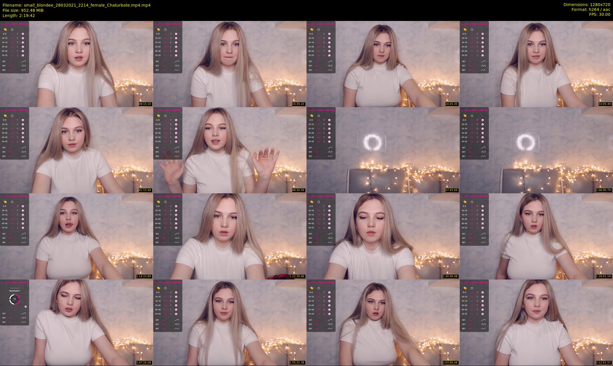 small_blondee — 140 minute Chaturbate female cam show recording, 720p, Mar 28, 2021