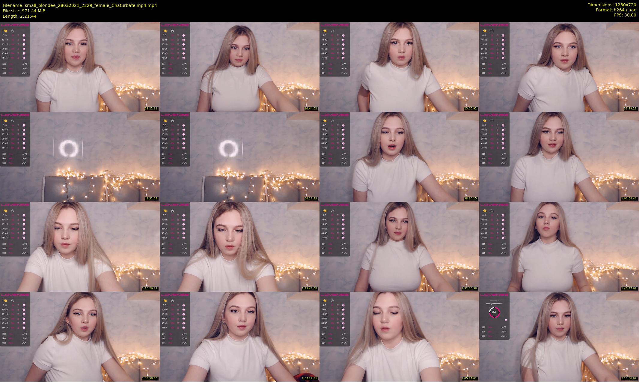 small_blondee — 142 minute Chaturbate female cam show recording, 720p, Mar 28, 2021