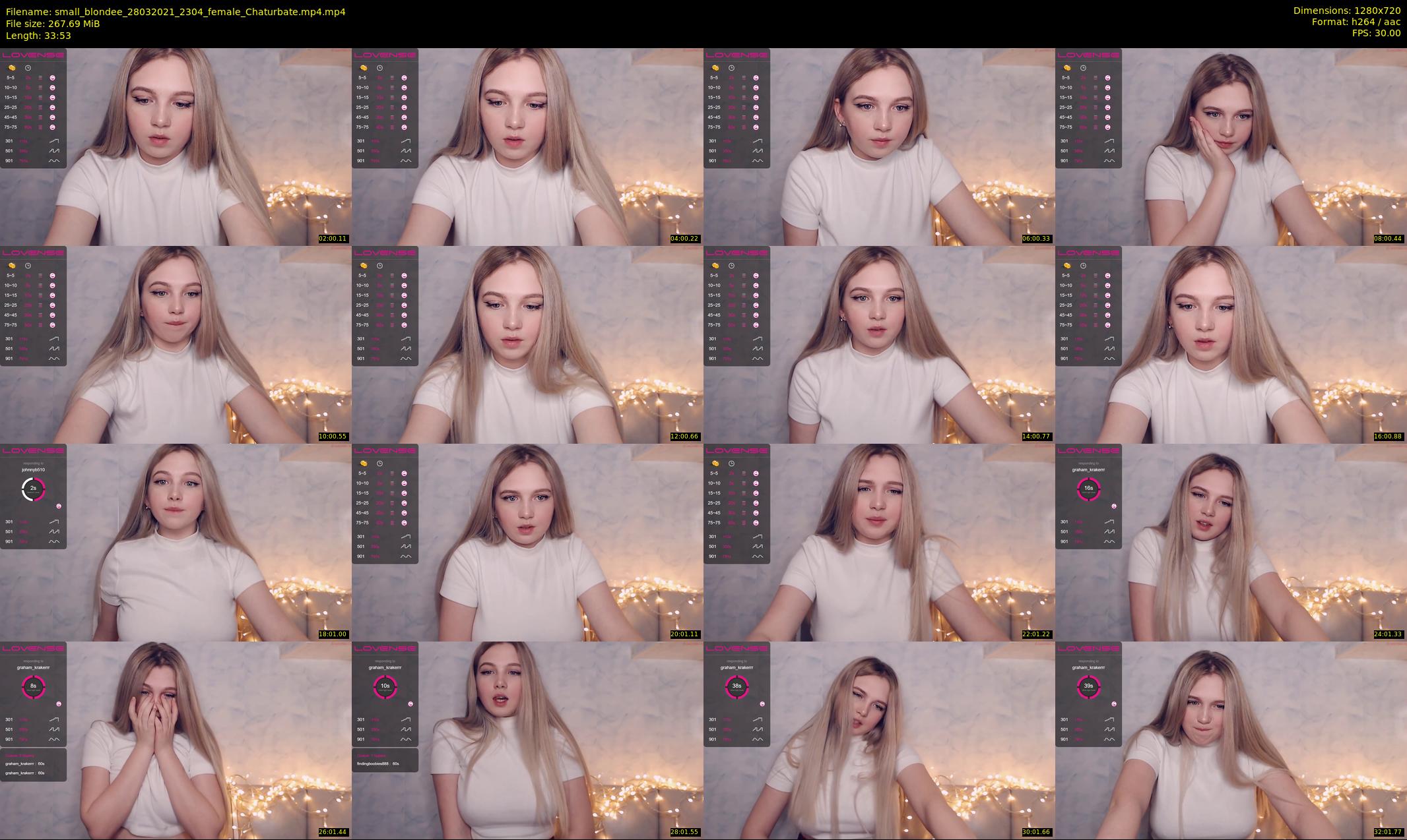 small_blondee — 34 minute Chaturbate female cam show recording, 720p, Mar 28, 2021