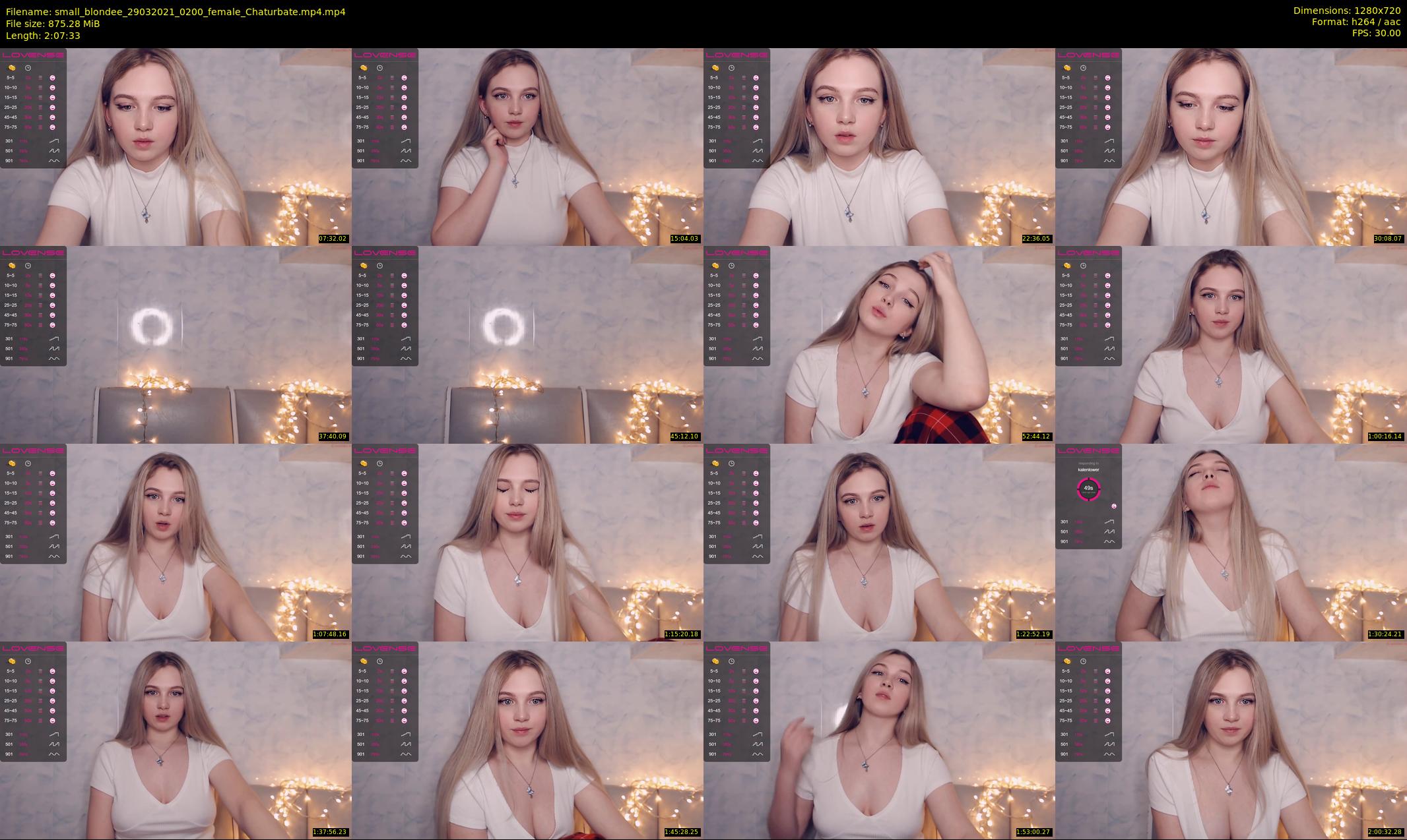 small_blondee — 128 minute Chaturbate female cam show recording, 720p, Mar 29, 2021