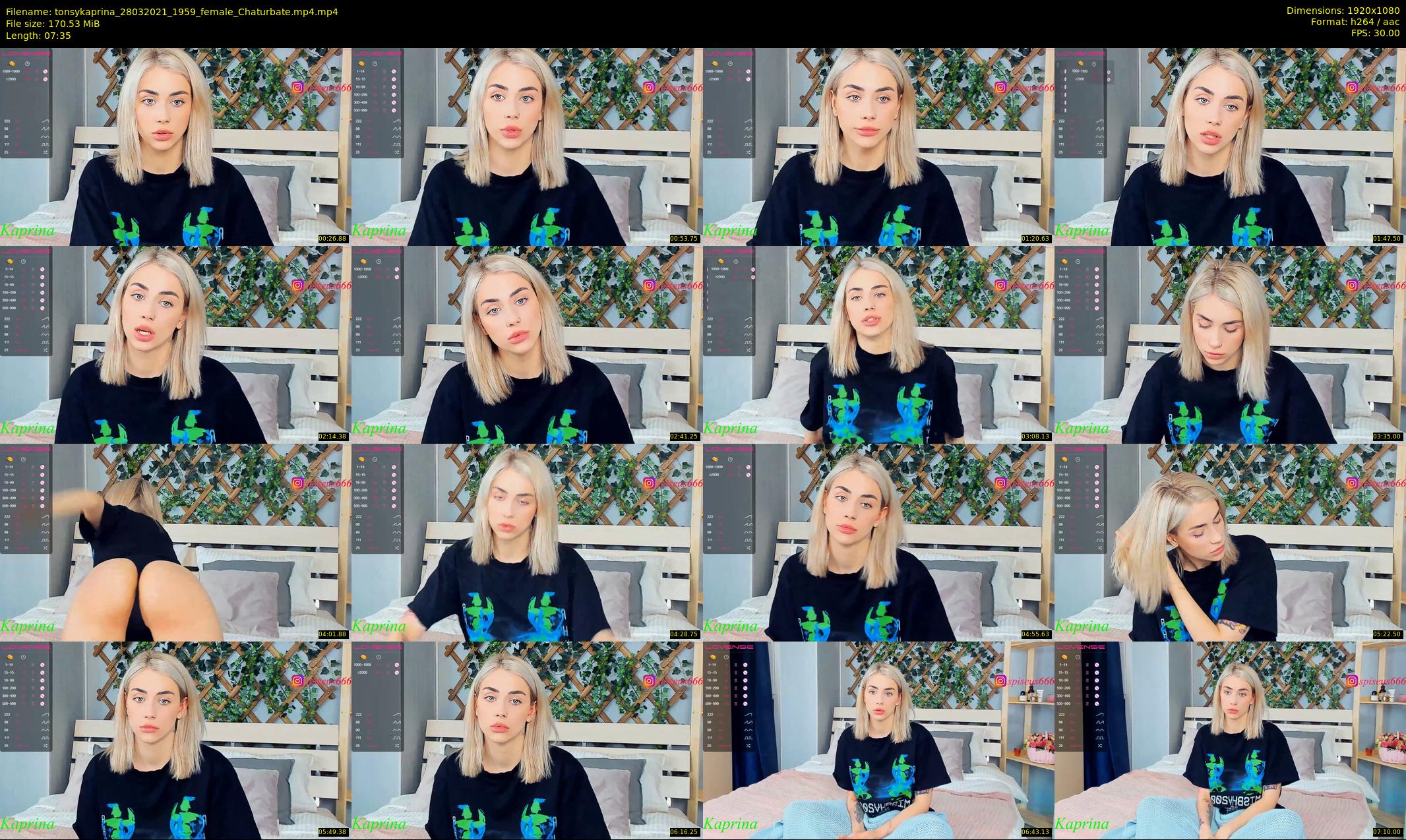 tonsykaprina — 8 minute Chaturbate couple cam show recording, 1080p, Mar 28, 2021