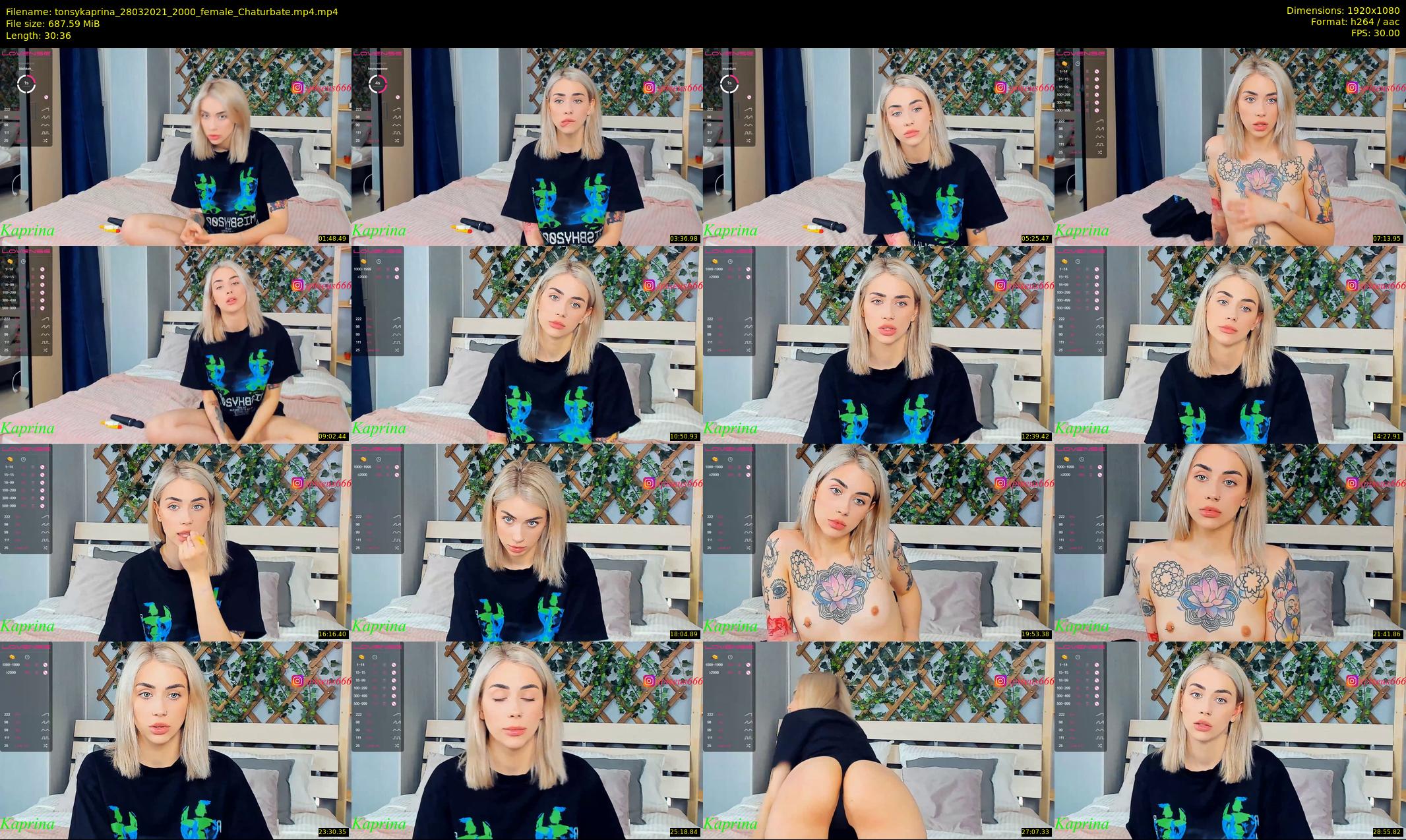 tonsykaprina — 31 minute Chaturbate couple cam show recording, 1080p, Mar 28, 2021