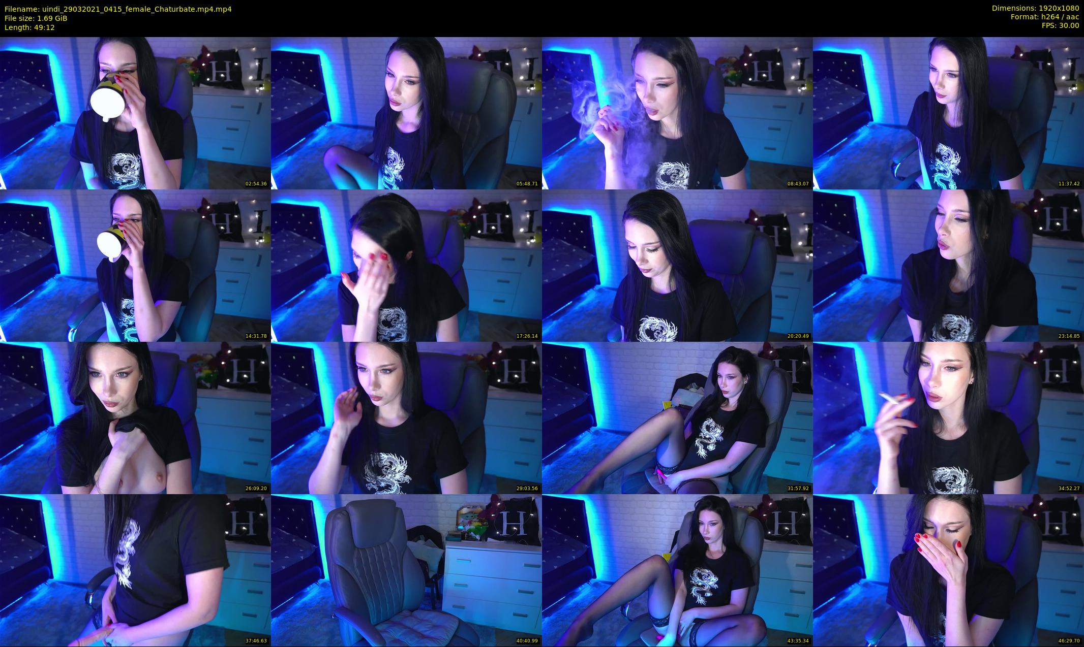 uindi — 50 minute Chaturbate female cam show recording, 1080p, Mar 29, 2021