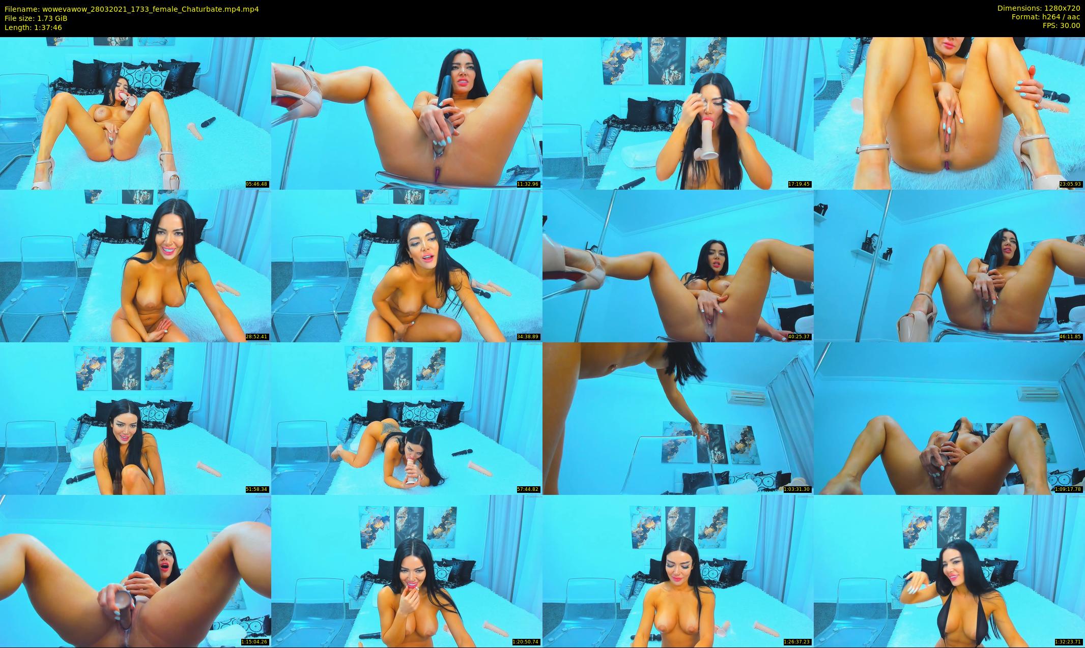 wowevawow — 98 minute Chaturbate female cam show recording, 720p, Mar 28, 2021