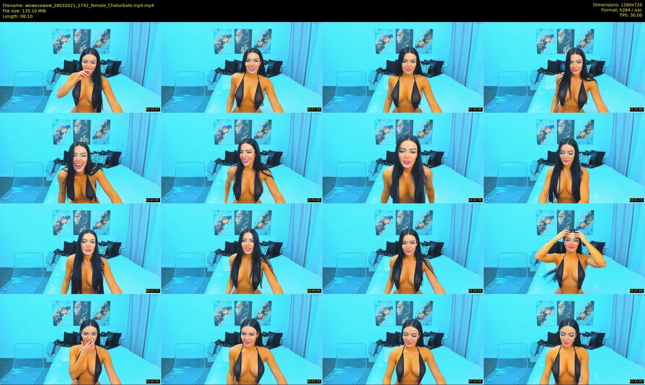 wowevawow — 9 minute Chaturbate female cam show recording, 720p, Mar 28, 2021