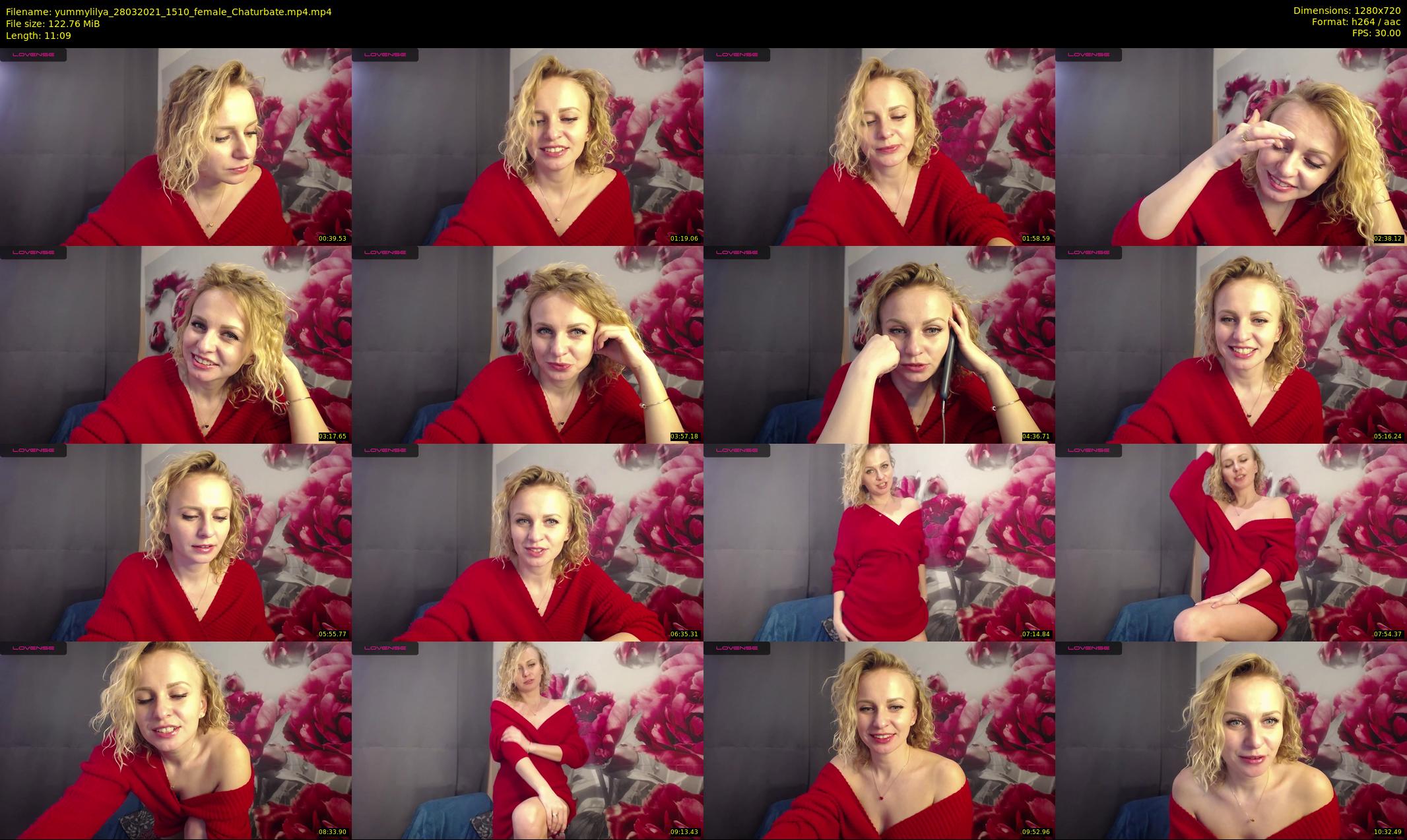 yummylilya — 12 minute Chaturbate female cam show recording, 720p, Mar 28, 2021