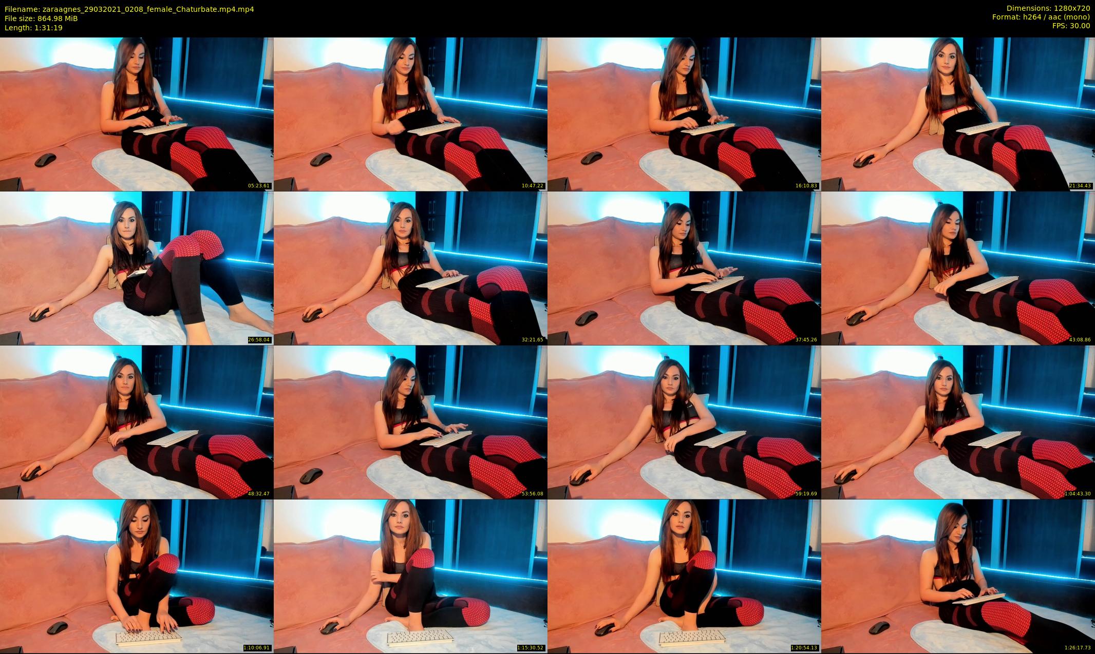 zaraagnes — 92 minute Chaturbate female cam show recording, 720p, Mar 29, 2021