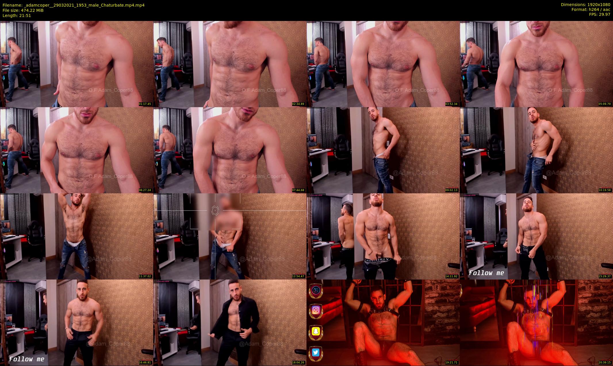 _adamcoper_ — 22 minute Chaturbate male cam show recording, 1080p, Mar 29, 2021