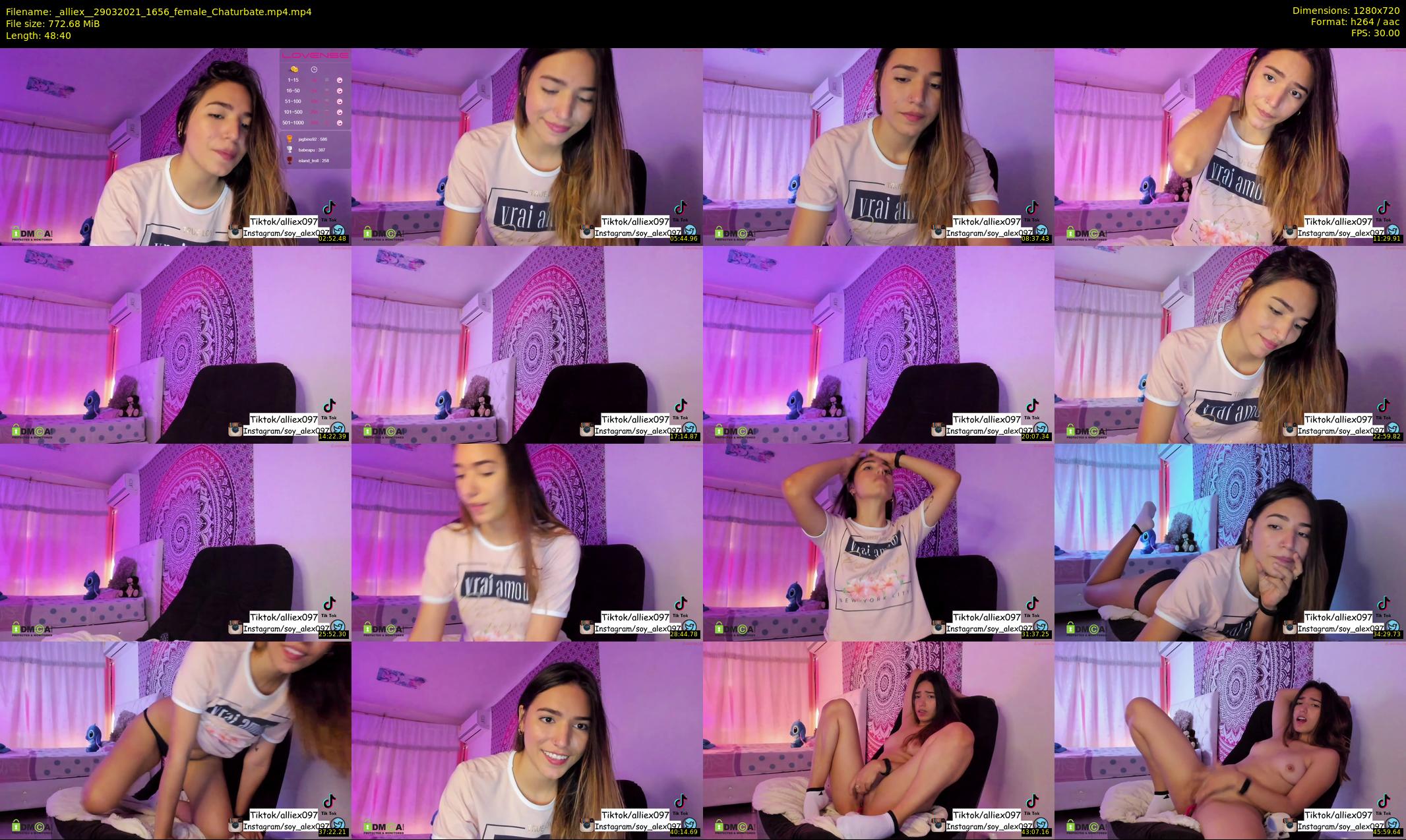 _alliex_ — 49 minute Chaturbate female cam show recording, 720p, Mar 29, 2021