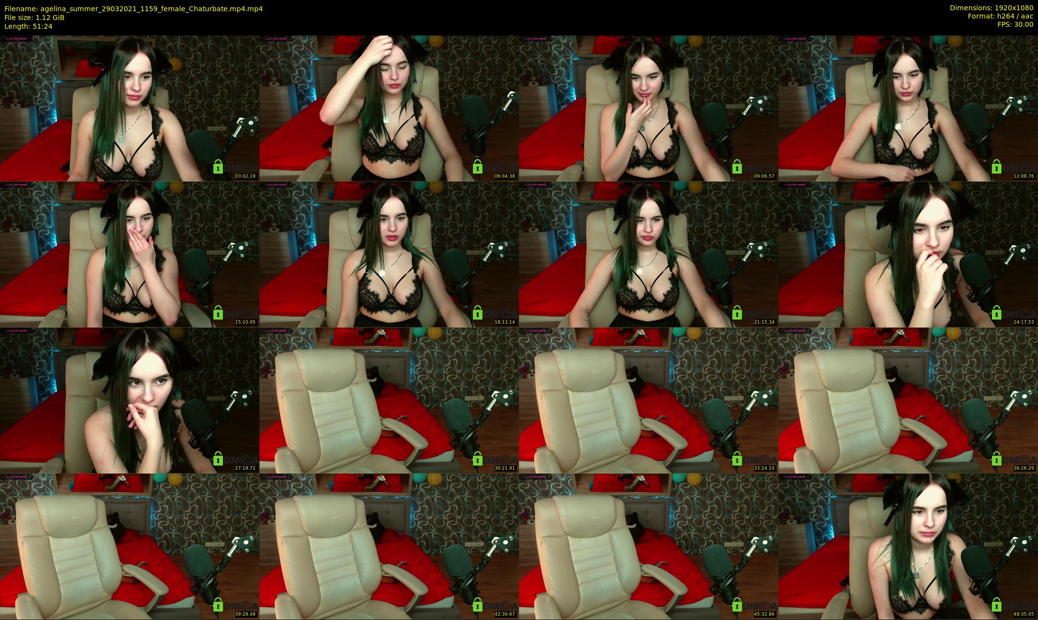 agelina_summer — 52 minute Chaturbate female cam show recording, 1080p, Mar 29, 2021