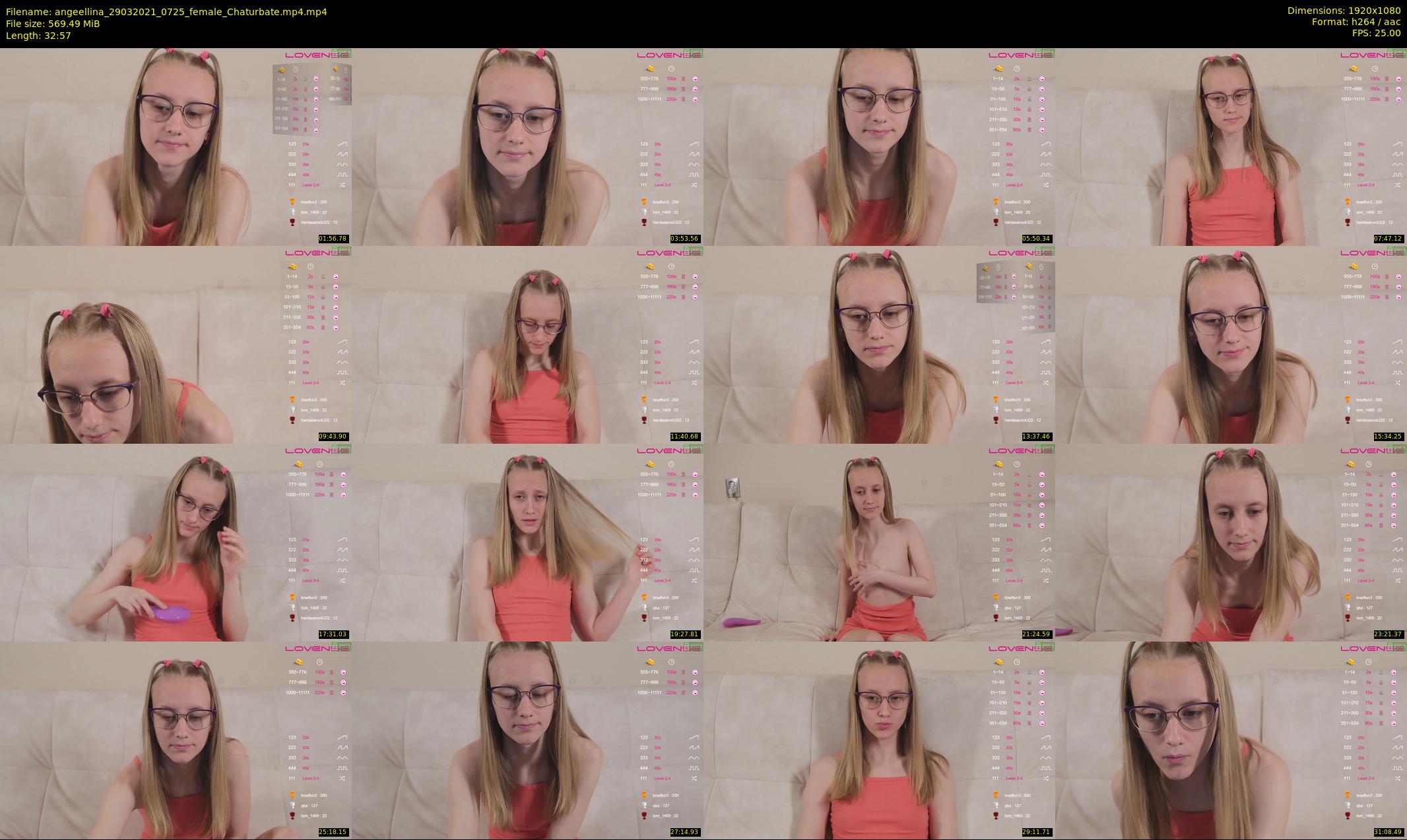angeellina — 33 minute Chaturbate female cam show recording, 1080p, Mar 29, 2021