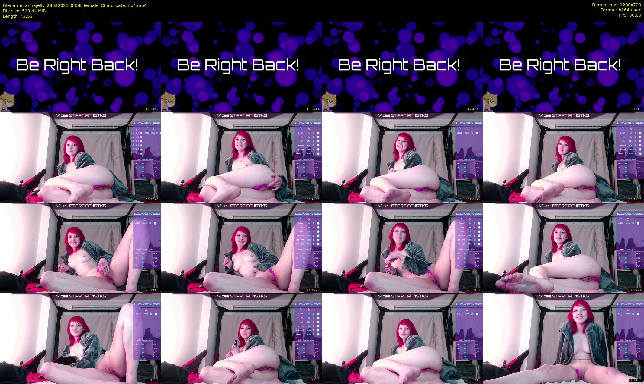 annajelly — 44 minute Chaturbate couple cam show recording, 720p, Mar 28, 2021