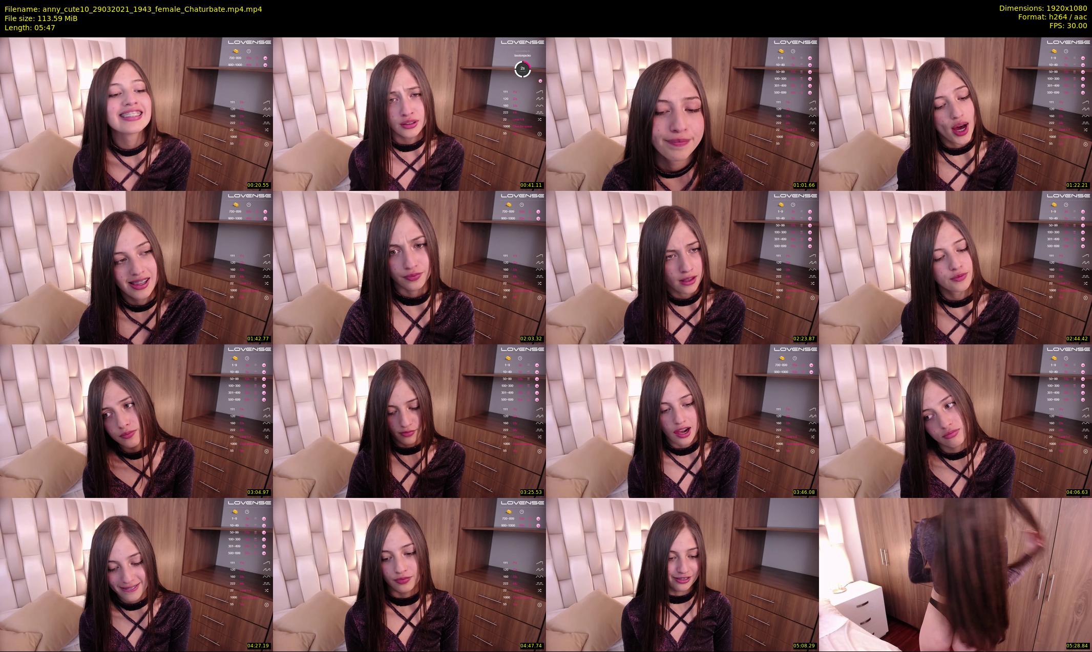anny_cute10 — 6 minute Chaturbate female cam show recording, 1080p, Mar 29, 2021