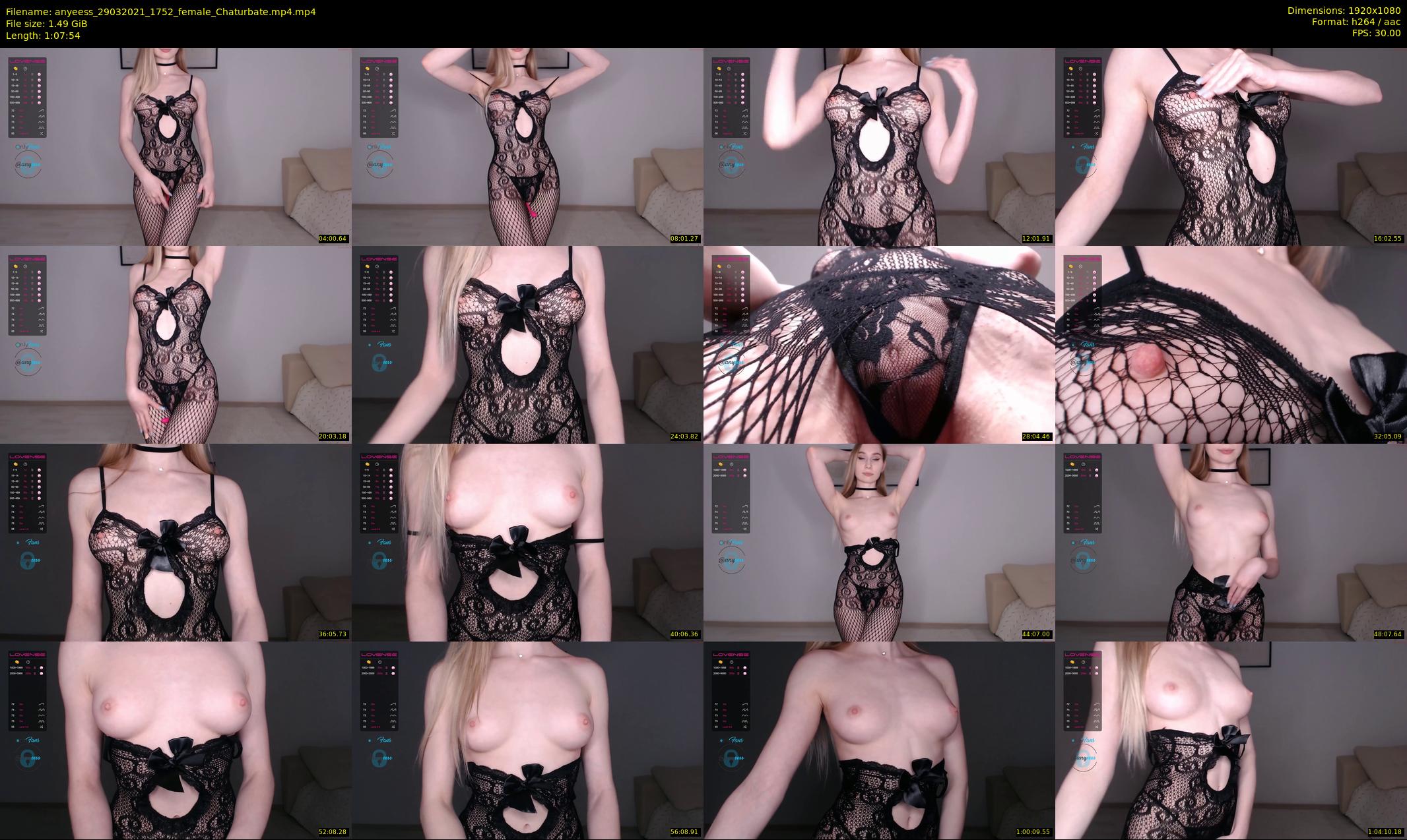 anyeess — 68 minute Chaturbate female cam show recording, 1080p, Mar 29, 2021