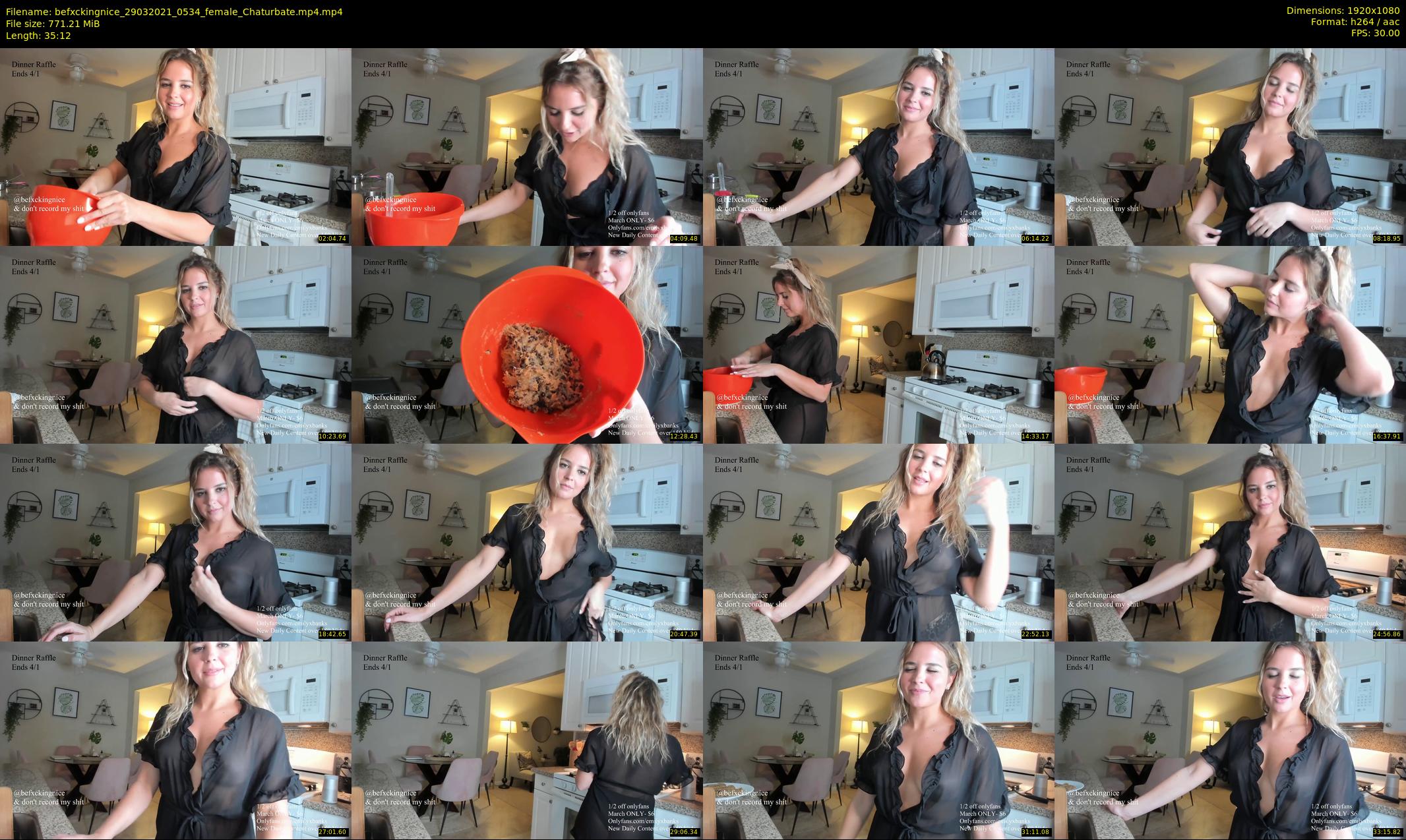 befxckingnice — 36 minute Chaturbate female cam show recording, 1080p, Mar 29, 2021