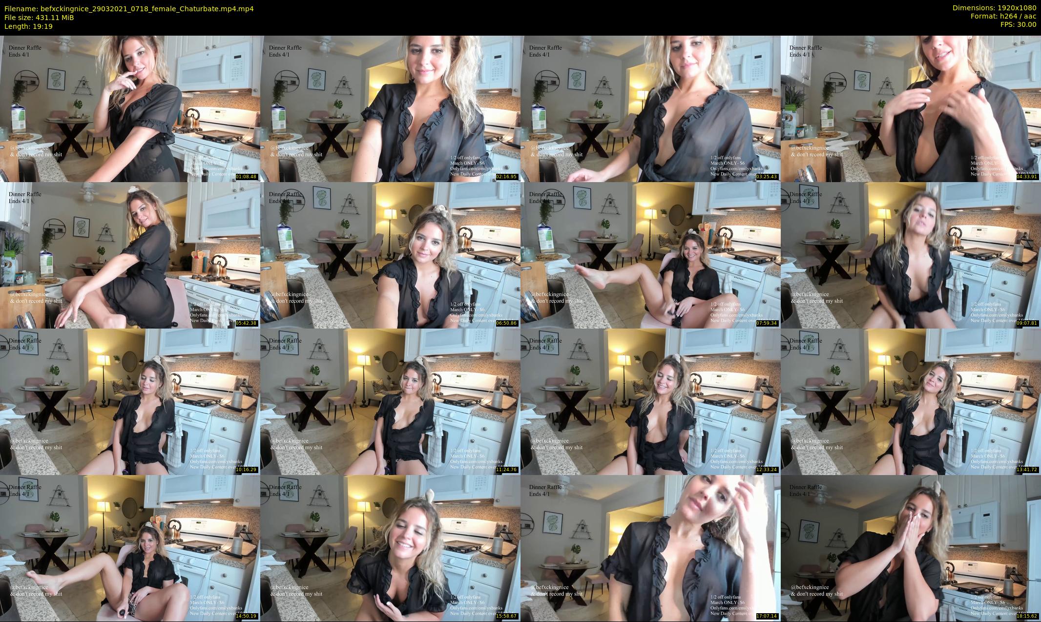 befxckingnice — 20 minute Chaturbate female cam show recording, 1080p, Mar 29, 2021