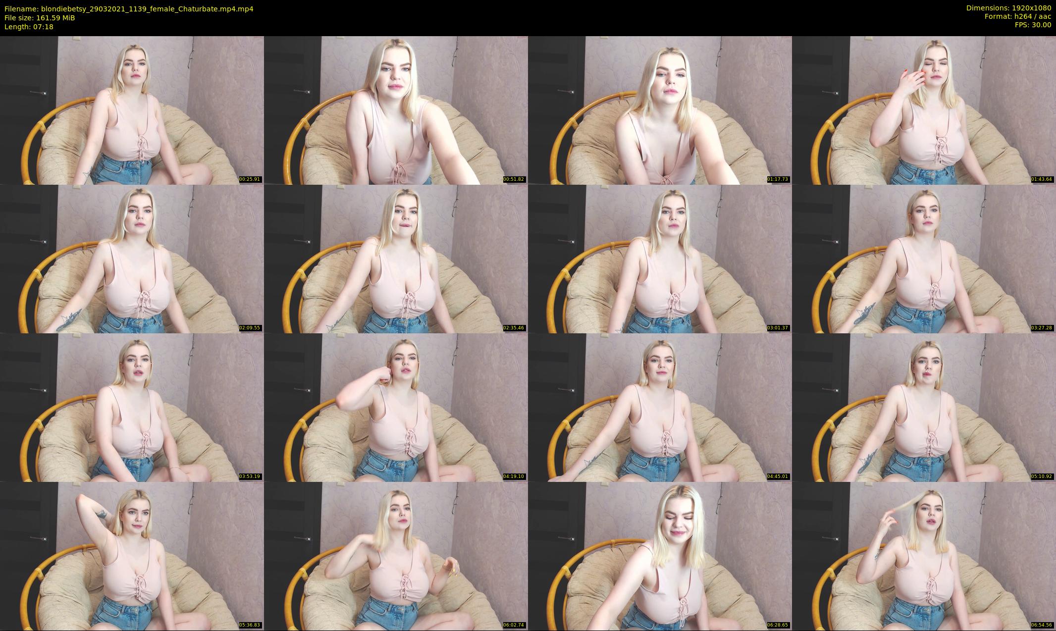 blondiebetsy — 8 minute Chaturbate female cam show recording, 1080p, Mar 29, 2021
