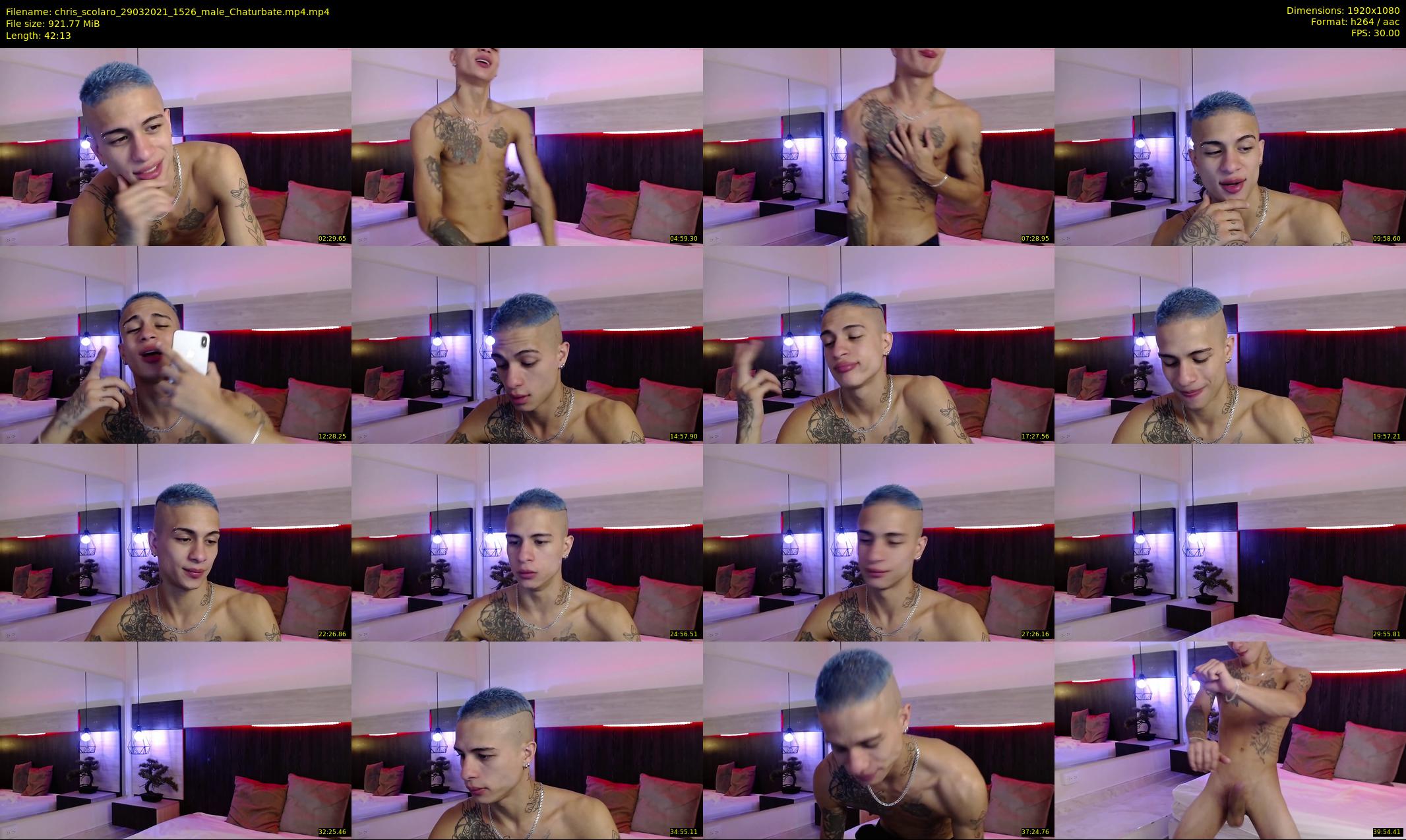 chris_scolaro — 43 minute Chaturbate male cam show recording, 1080p, Mar 29, 2021