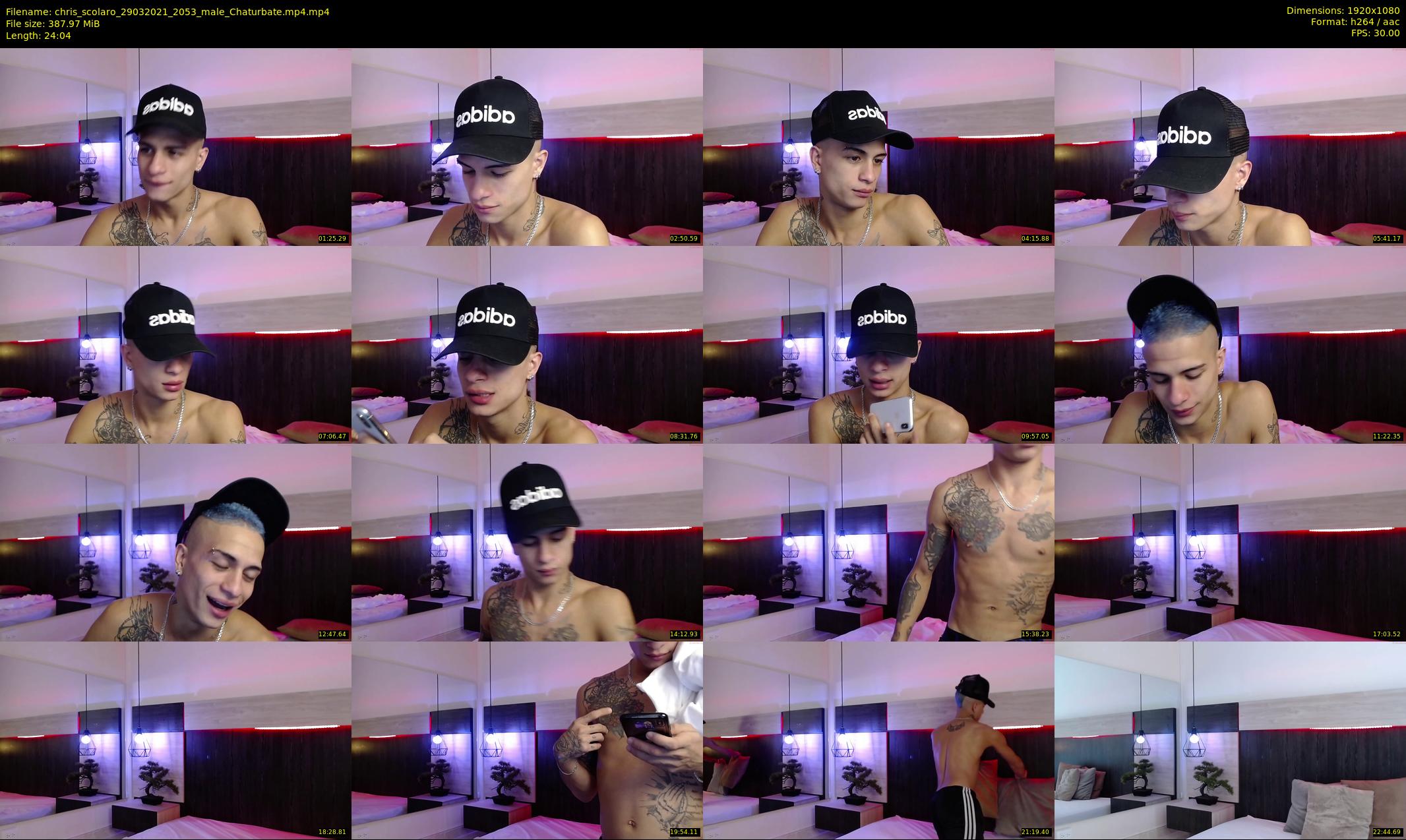 chris_scolaro — 25 minute Chaturbate male cam show recording, 1080p, Mar 29, 2021