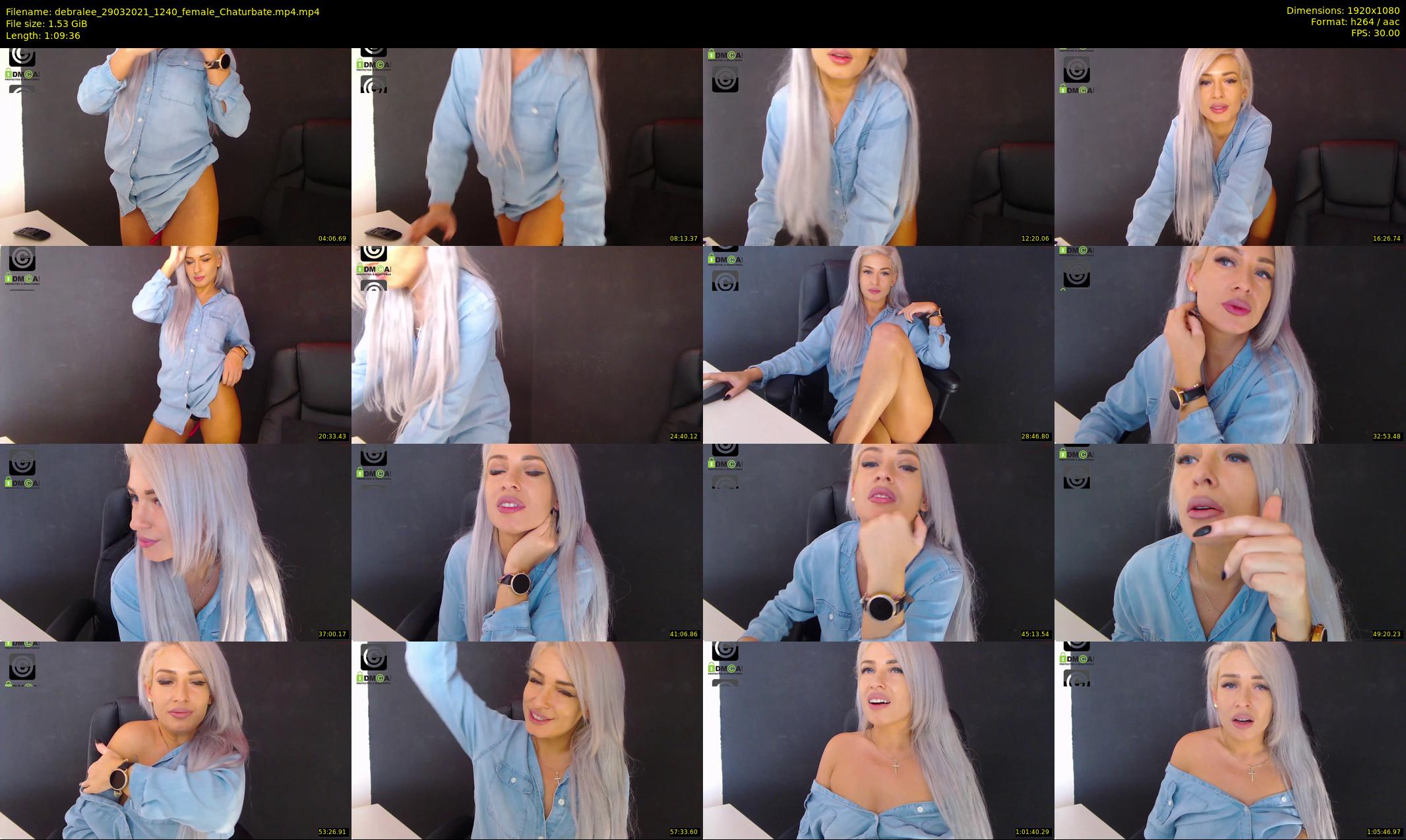 debralee — 70 minute Chaturbate female cam show recording, 1080p, Mar 29, 2021