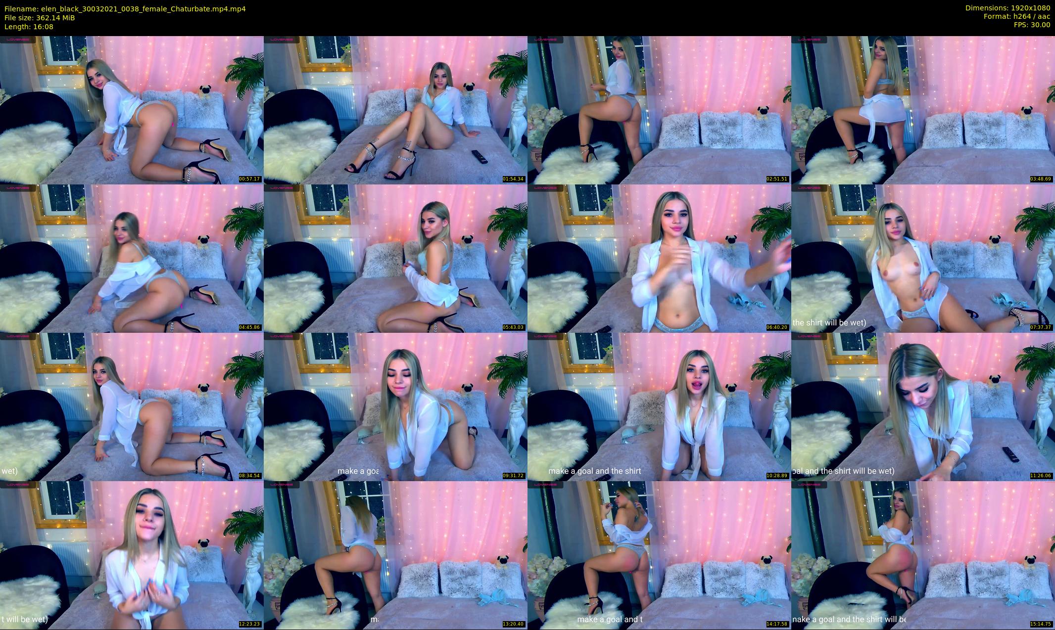 elen_black — 17 minute Chaturbate female cam show recording, 1080p, Mar 30, 2021