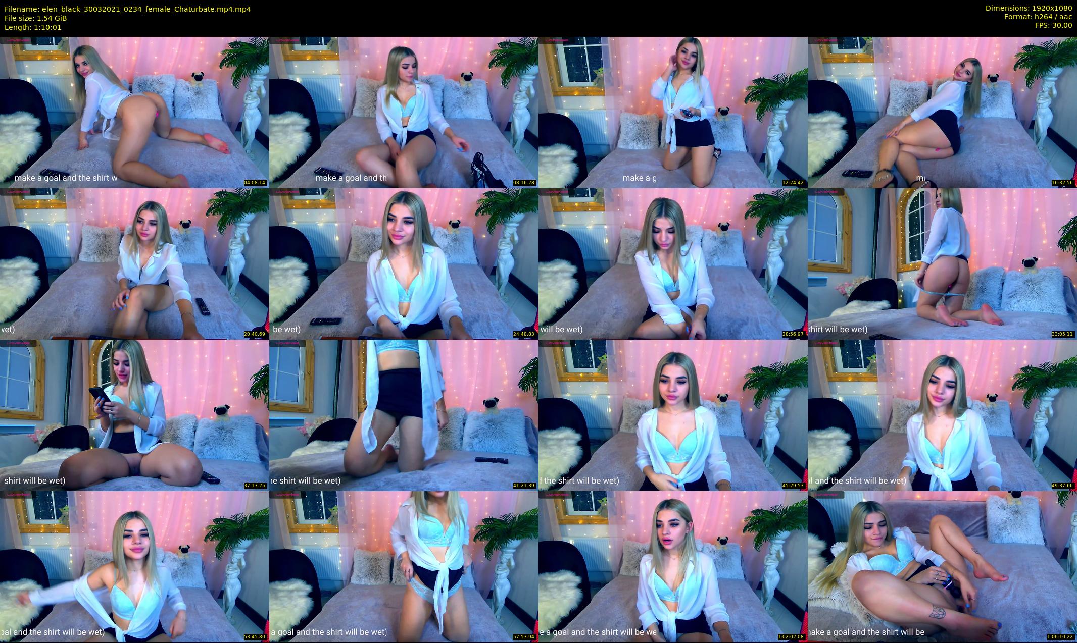 elen_black — 71 minute Chaturbate female cam show recording, 1080p, Mar 30, 2021