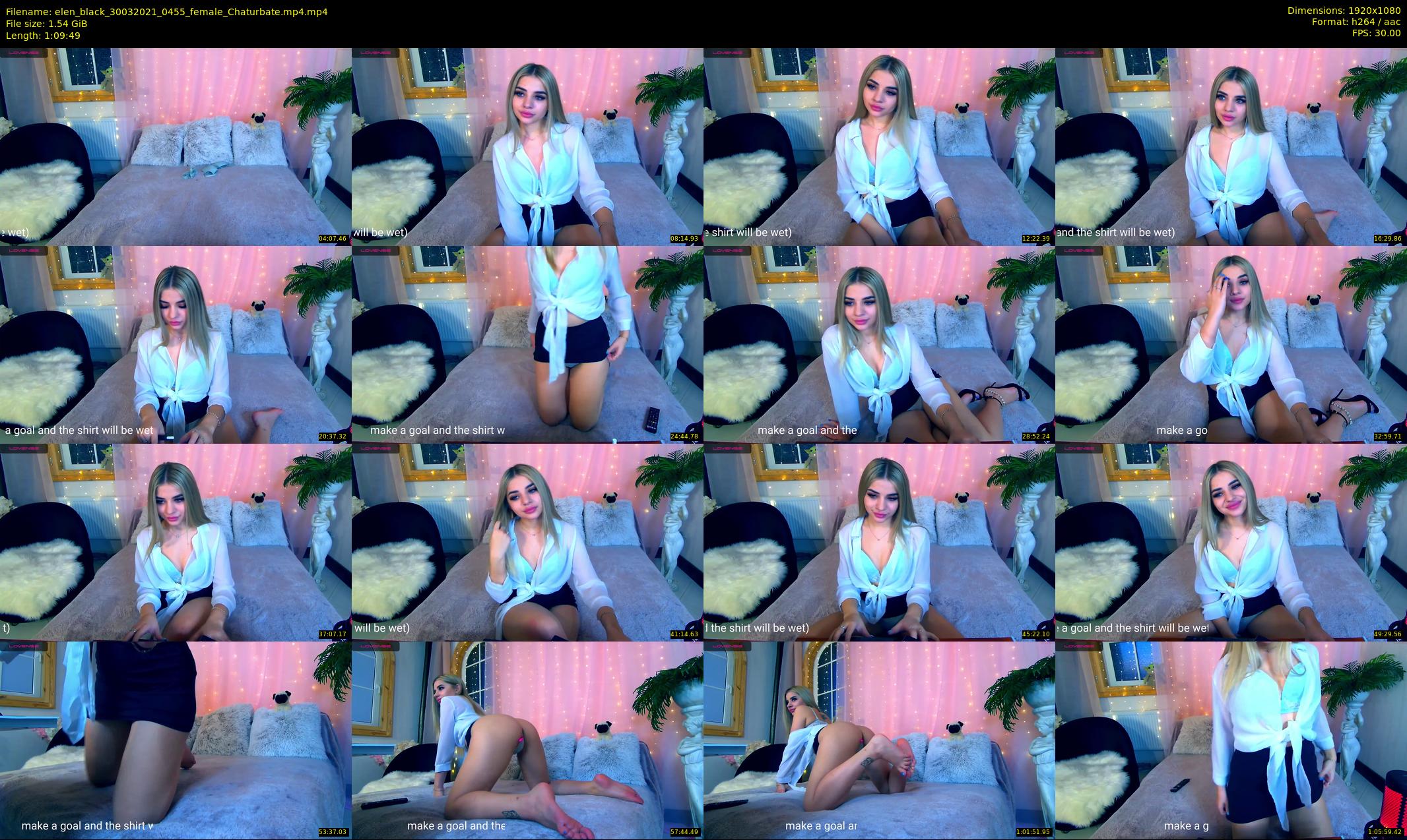 elen_black — 70 minute Chaturbate female cam show recording, 1080p, Mar 30, 2021
