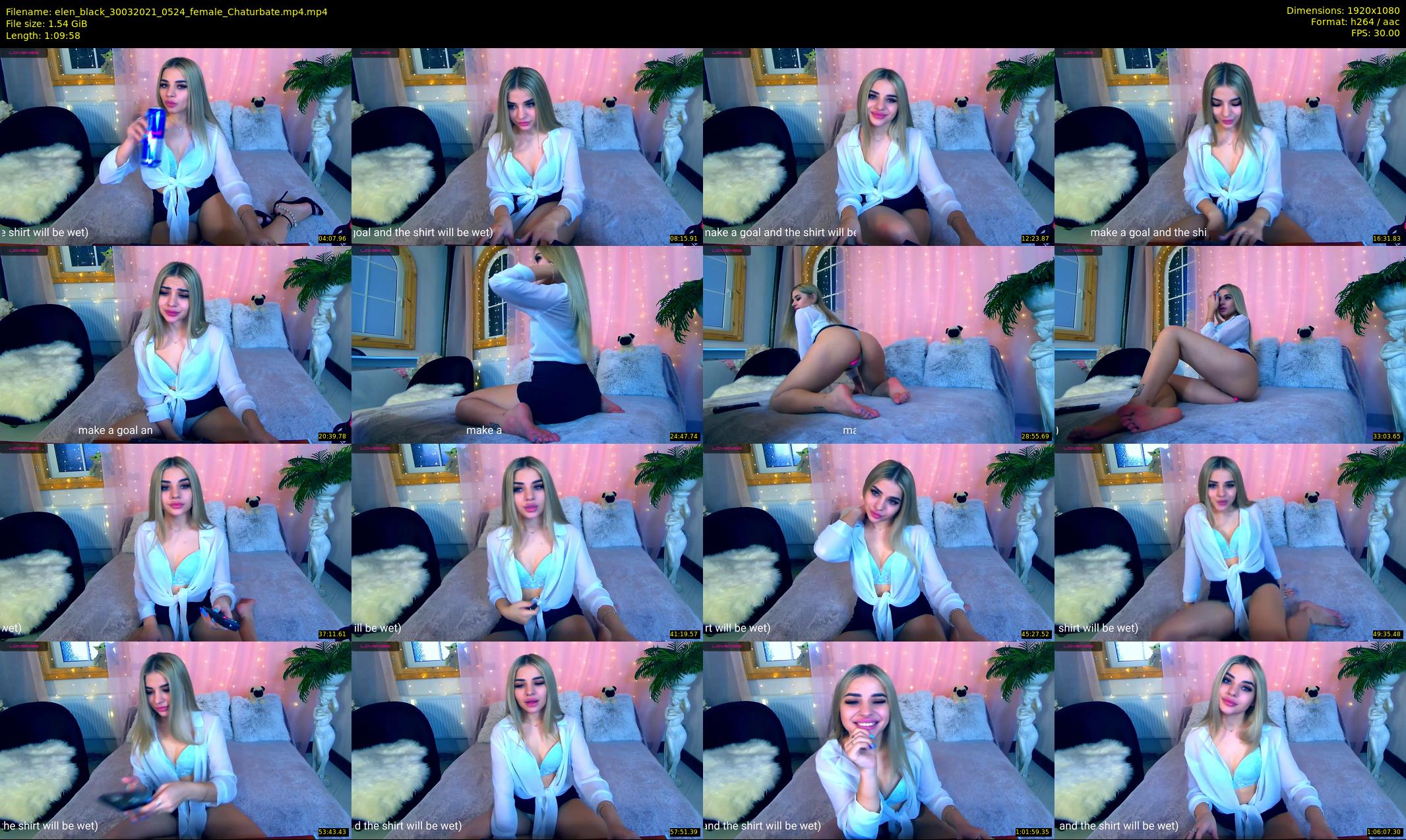 elen_black — 70 minute Chaturbate female cam show recording, 1080p, Mar 30, 2021