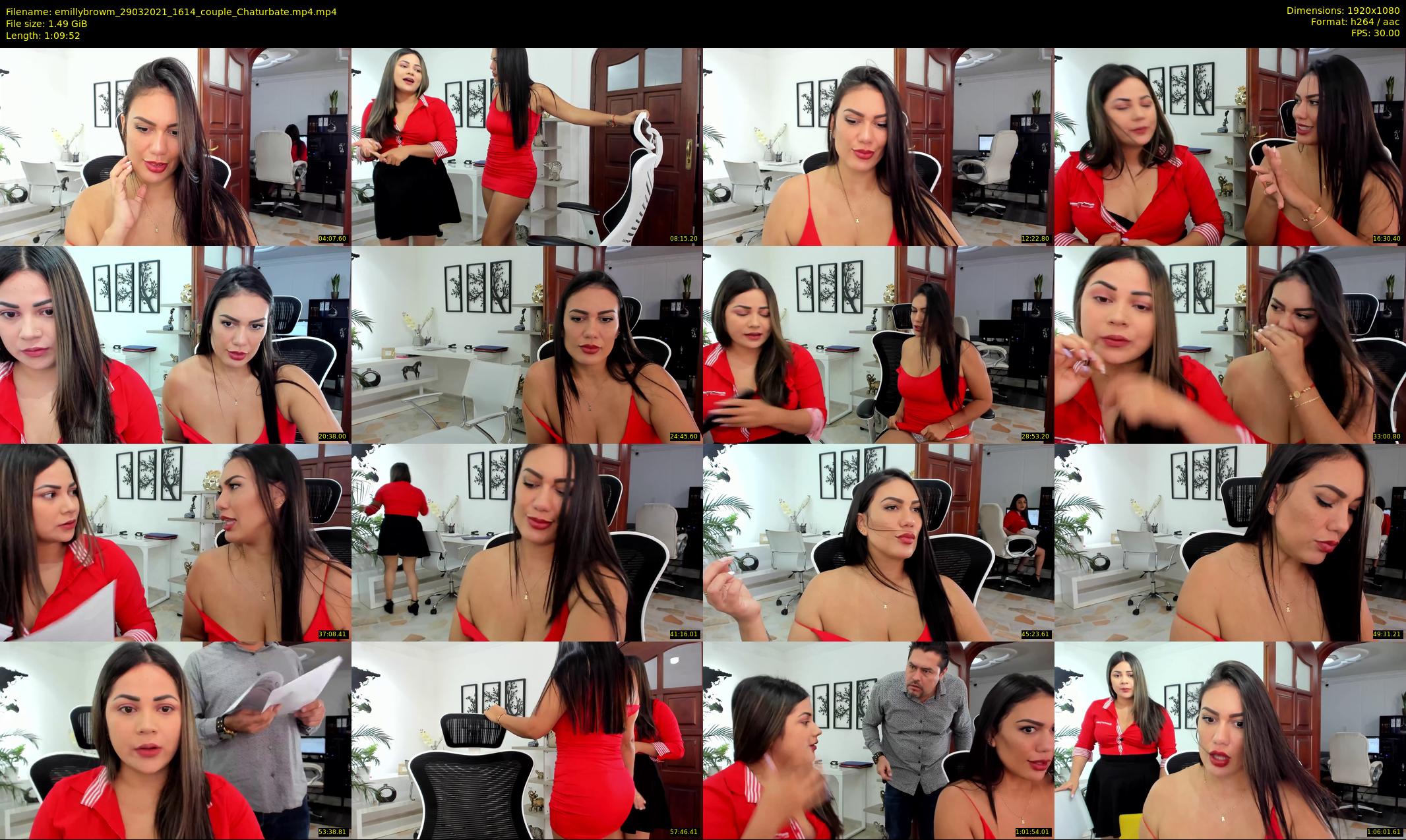 emillybrowm — 70 minute Chaturbate couple cam show recording, 1080p, Mar 29, 2021