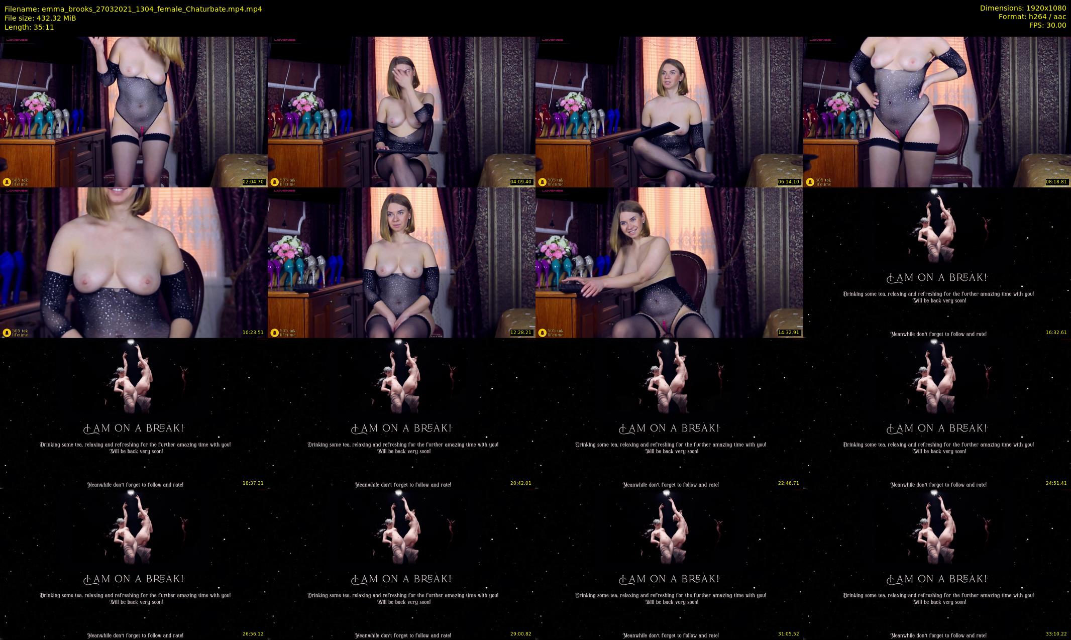 emma_brooks — 36 minute Chaturbate female cam show recording, 1080p, Mar 27, 2021
