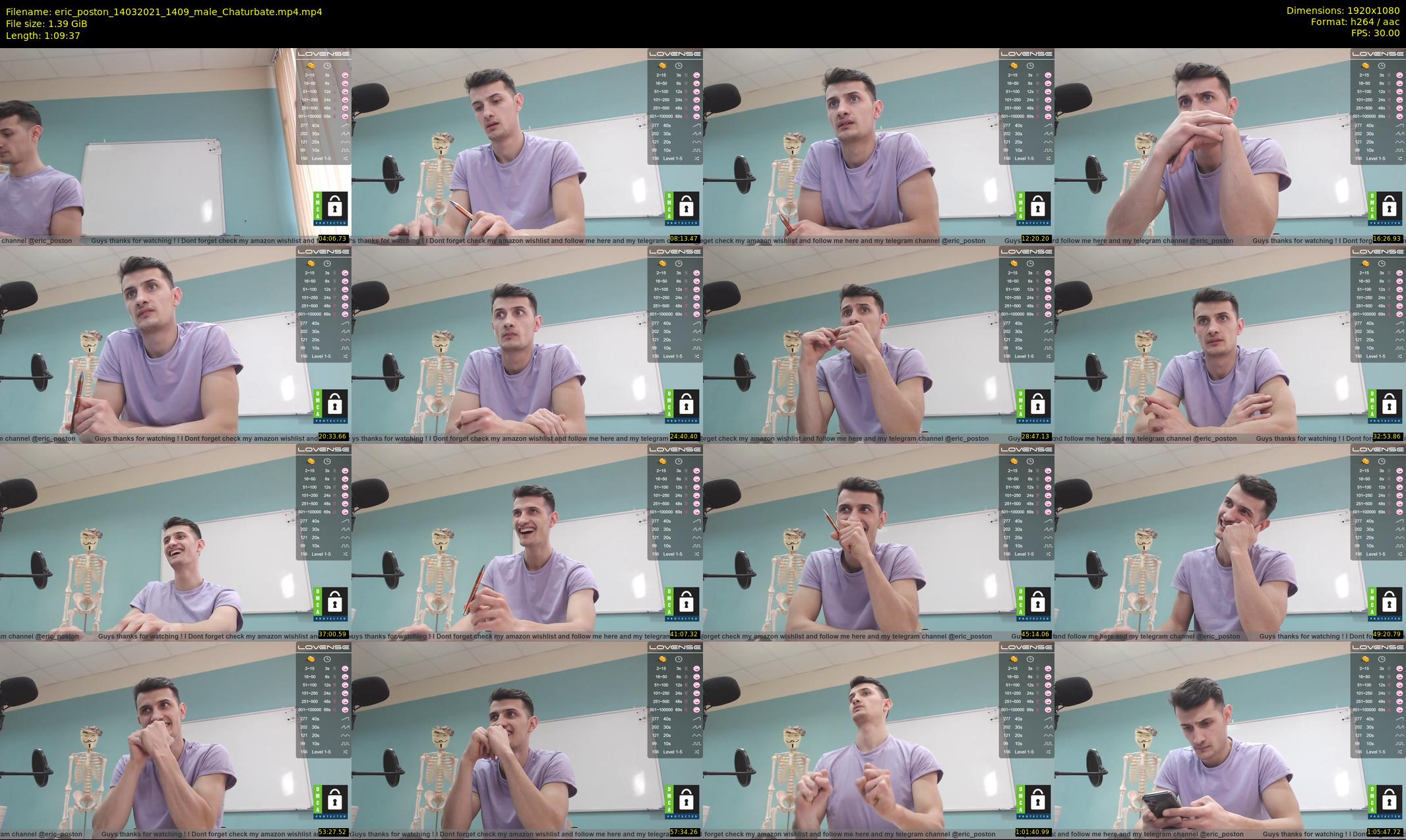 eric_poston — 70 minute Chaturbate male cam show recording, 1080p, Mar 14, 2021