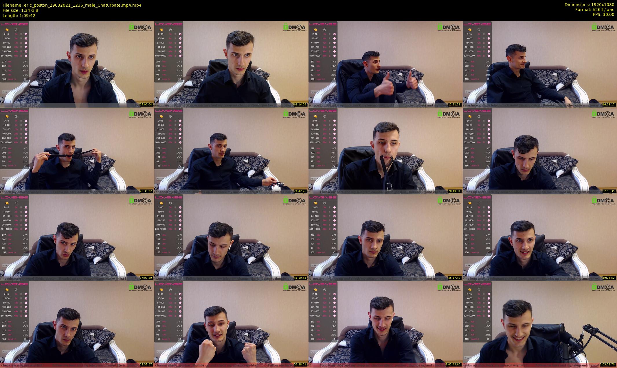 eric_poston — 70 minute Chaturbate male cam show recording, 1080p, Mar 29, 2021