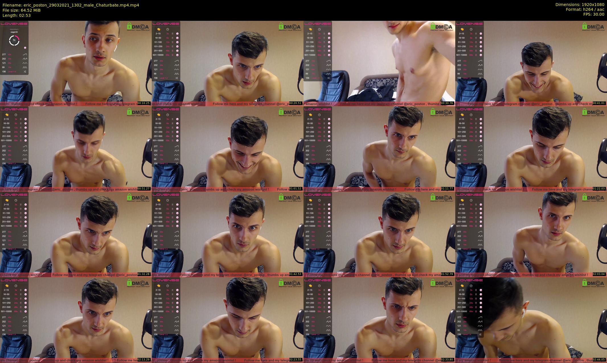 eric_poston — 3 minute Chaturbate male cam show recording, 1080p, Mar 29, 2021
