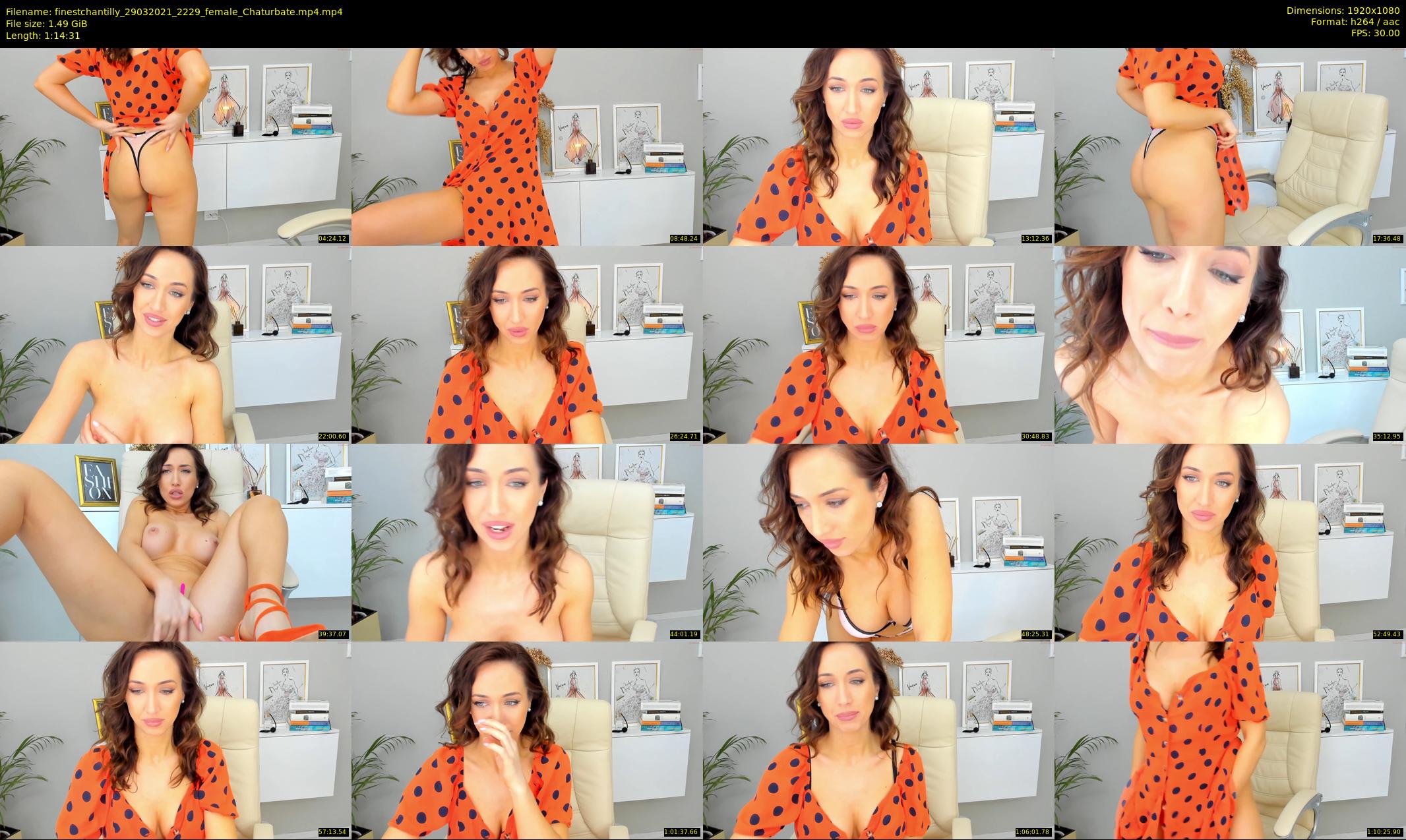 finestchantilly — 75 minute Chaturbate female cam show recording, 1080p, Mar 29, 2021