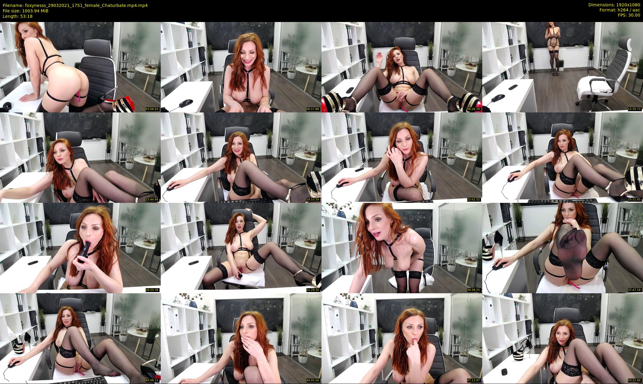 foxynesss — 54 minute Chaturbate female cam show recording, 1080p, Mar 29, 2021